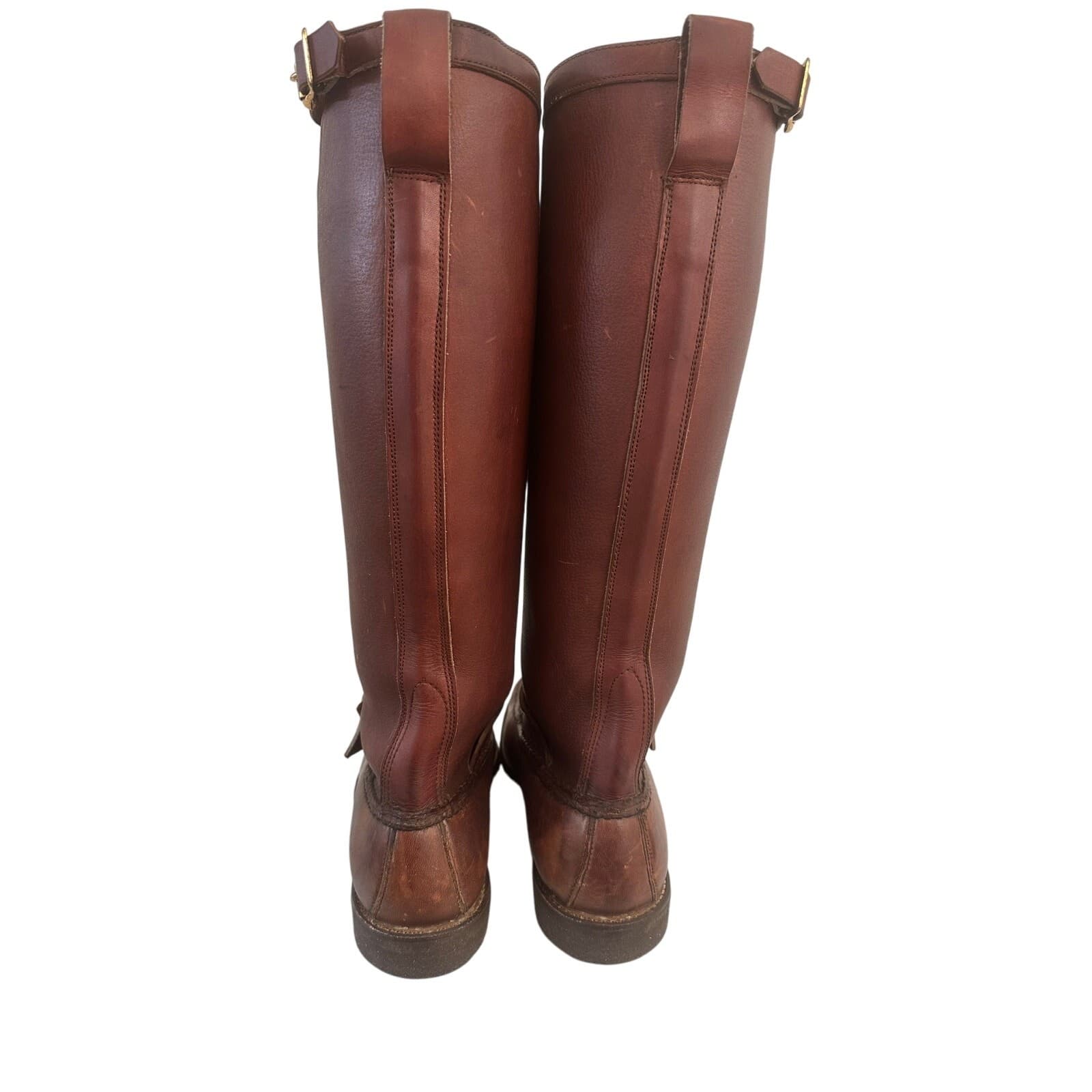 Gokey USA Vintage 'Botte Sauvage' Snake Proof 17" Boots Men Size 8.5 B-Excellent - Thumbnail 3