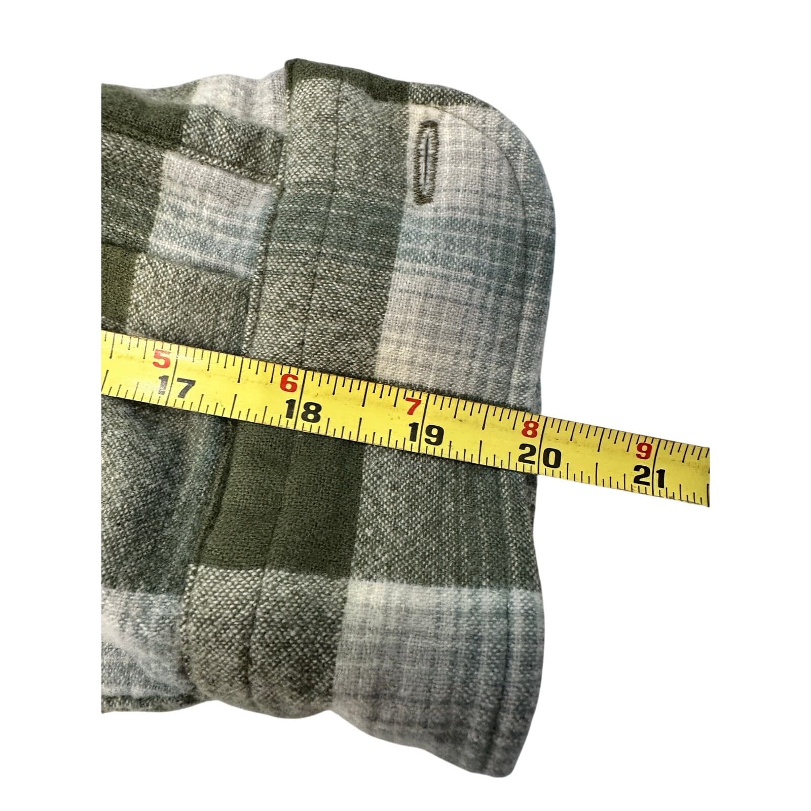 PENDLETON 'Maverick' Merino 100% Wool Plaid Shirt Button Pockets-Men's Size L - Thumbnail 7