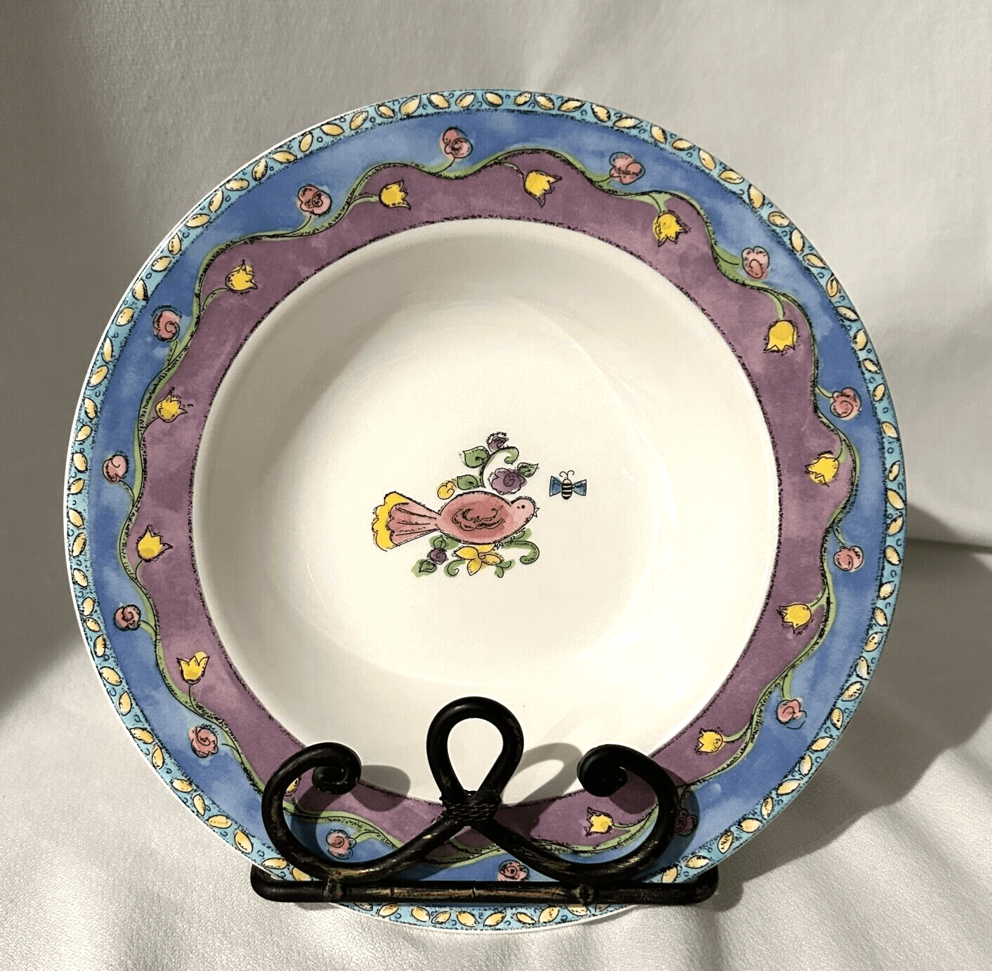 Sango by Sue Zipkin "Birds and the Bees" Soup Cereal Bowls