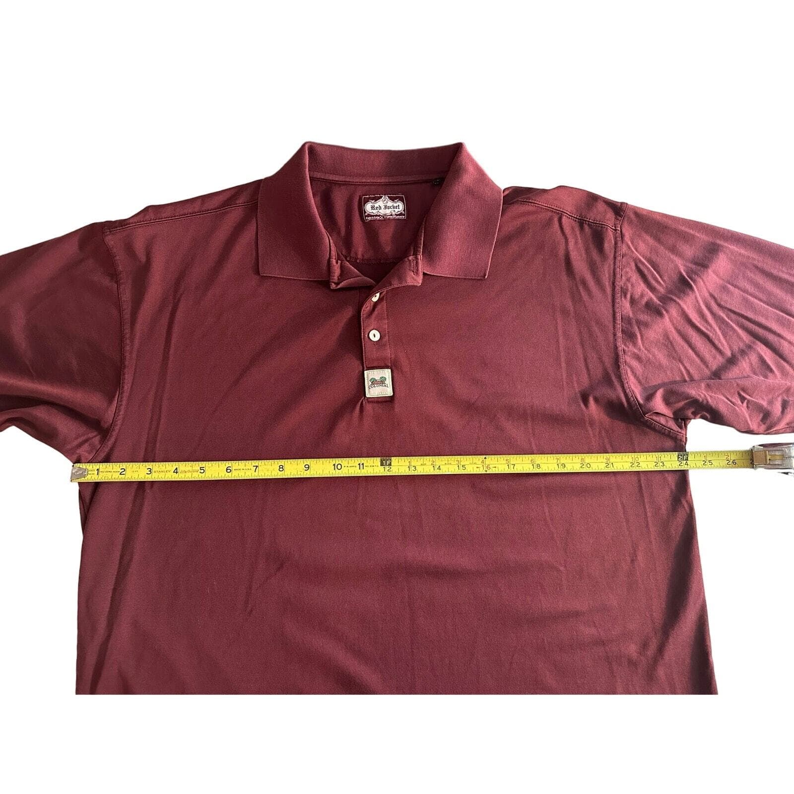 Red Jacket Colonial Golf Shirt Maroon XL - Thumbnail 6