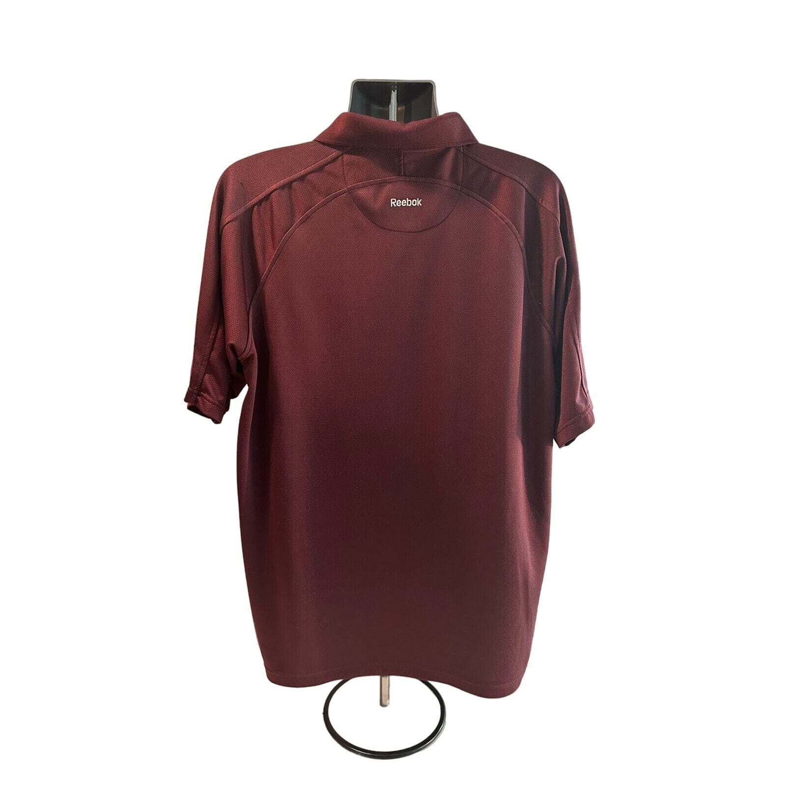 Reebok Playdry Golf Shirt Maroon XL - Thumbnail 2