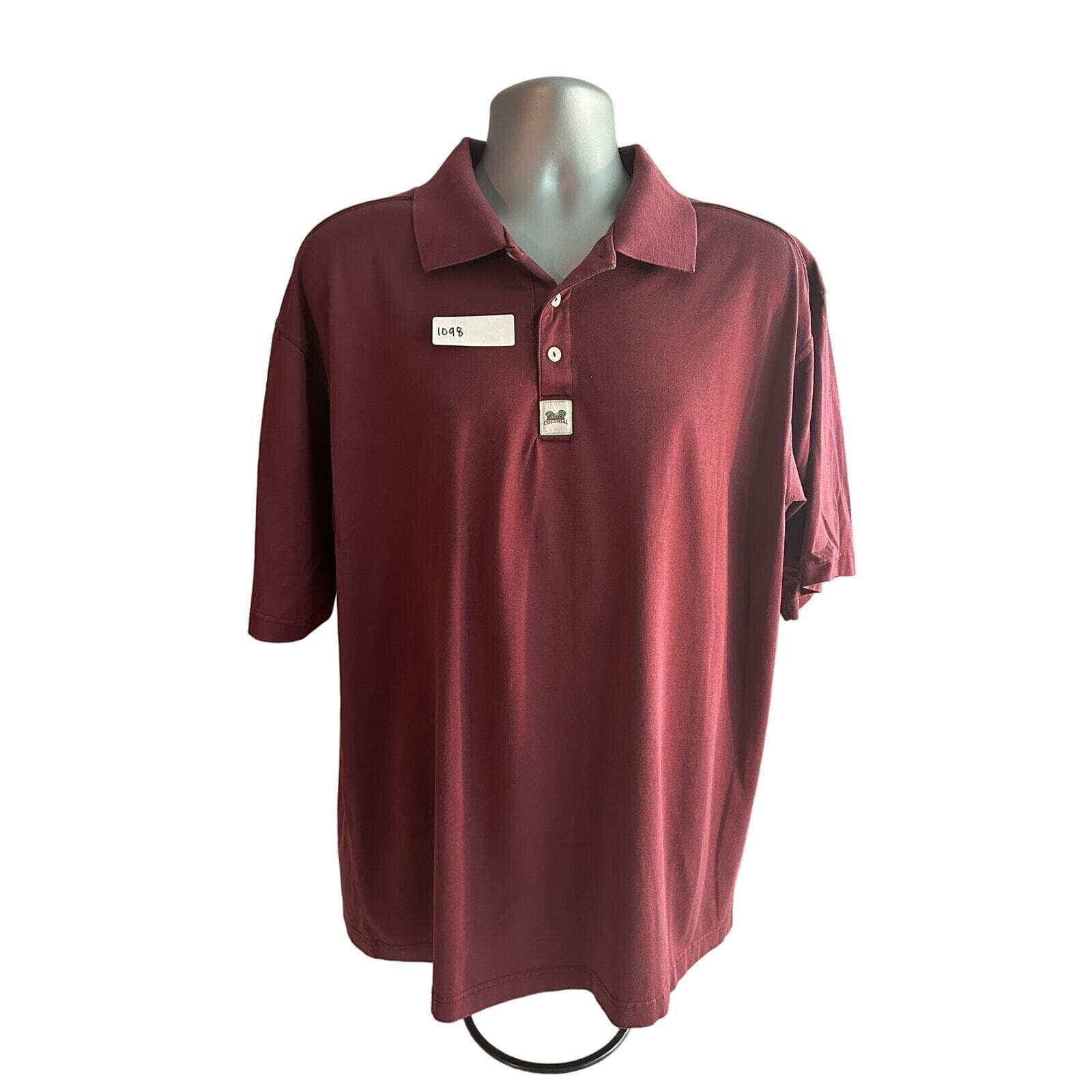 Red Jacket Colonial Golf Shirt Maroon XL - Thumbnail 7