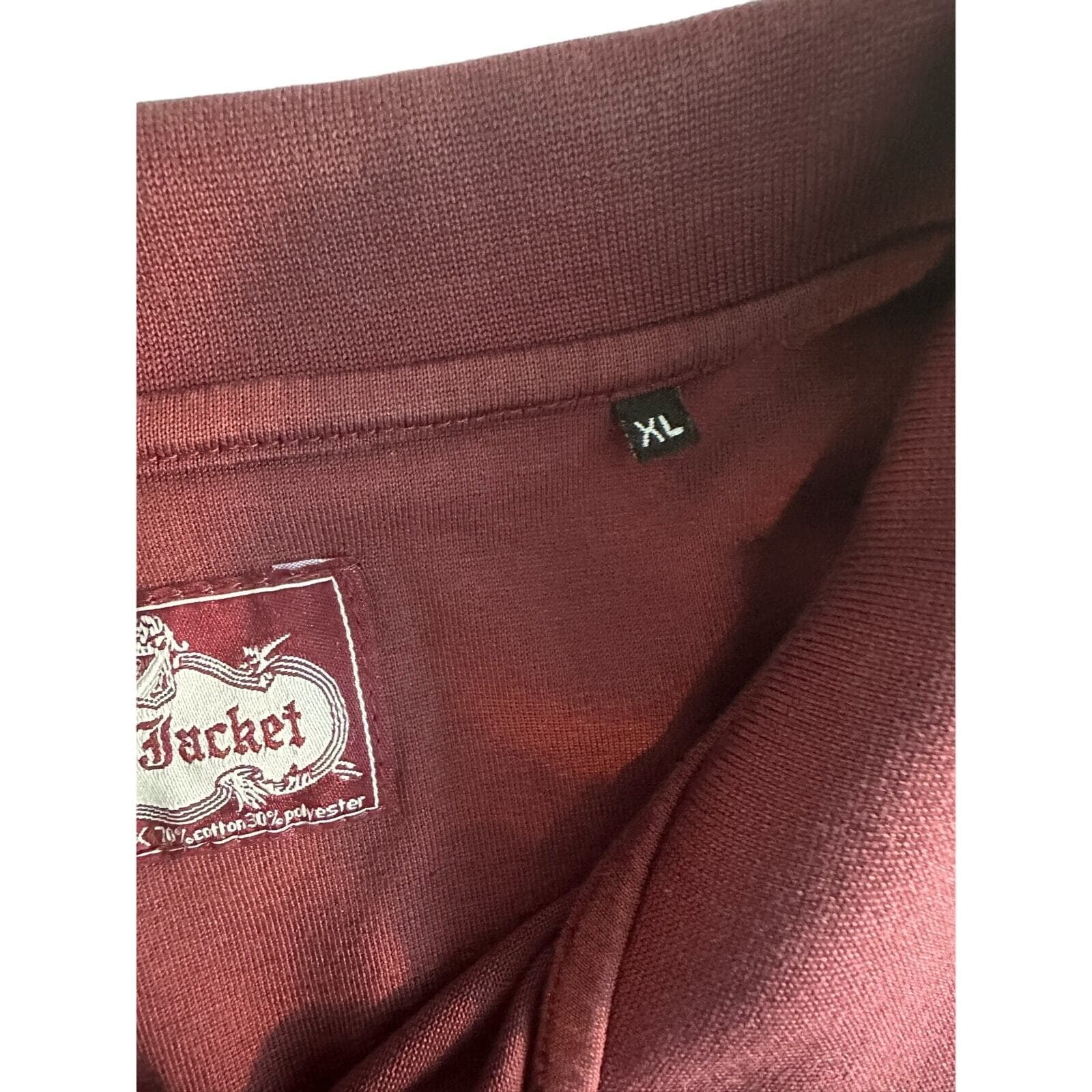 Red Jacket Colonial Golf Shirt Maroon XL - Thumbnail 4