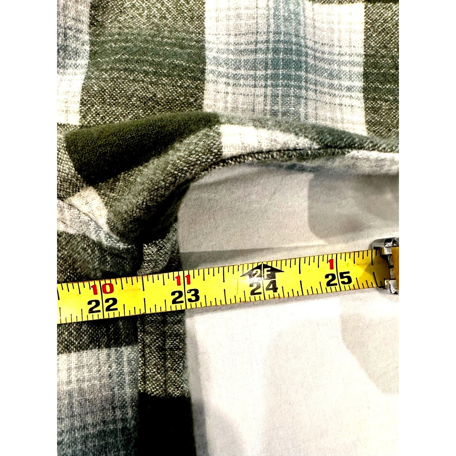 PENDLETON 'Maverick' Merino 100% Wool Plaid Shirt Button Pockets-Men's Size L - Thumbnail 6