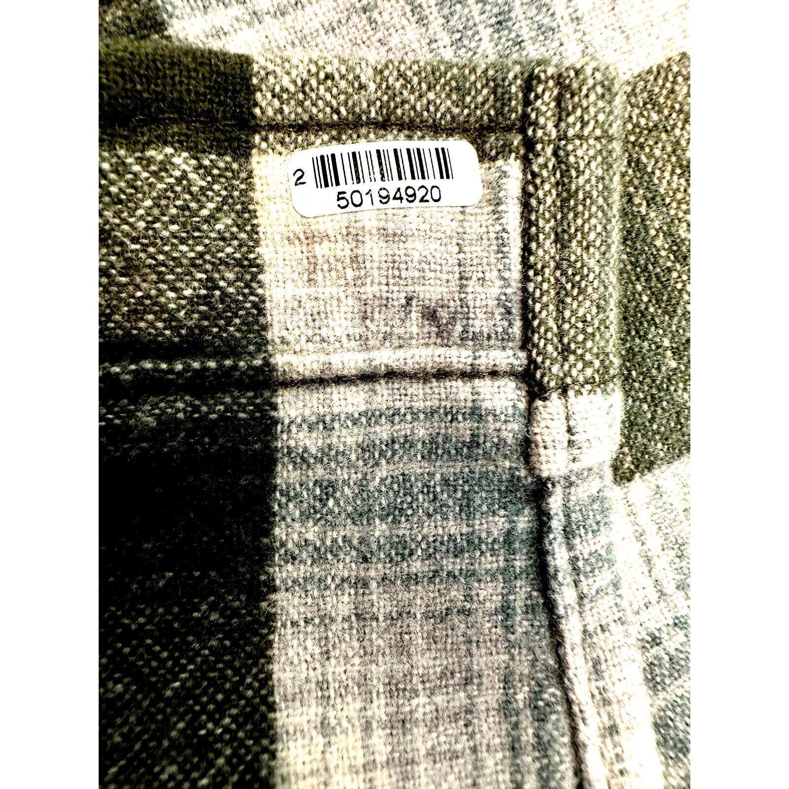 PENDLETON 'Maverick' Merino 100% Wool Plaid Shirt Button Pockets-Men's Size L - Thumbnail 8
