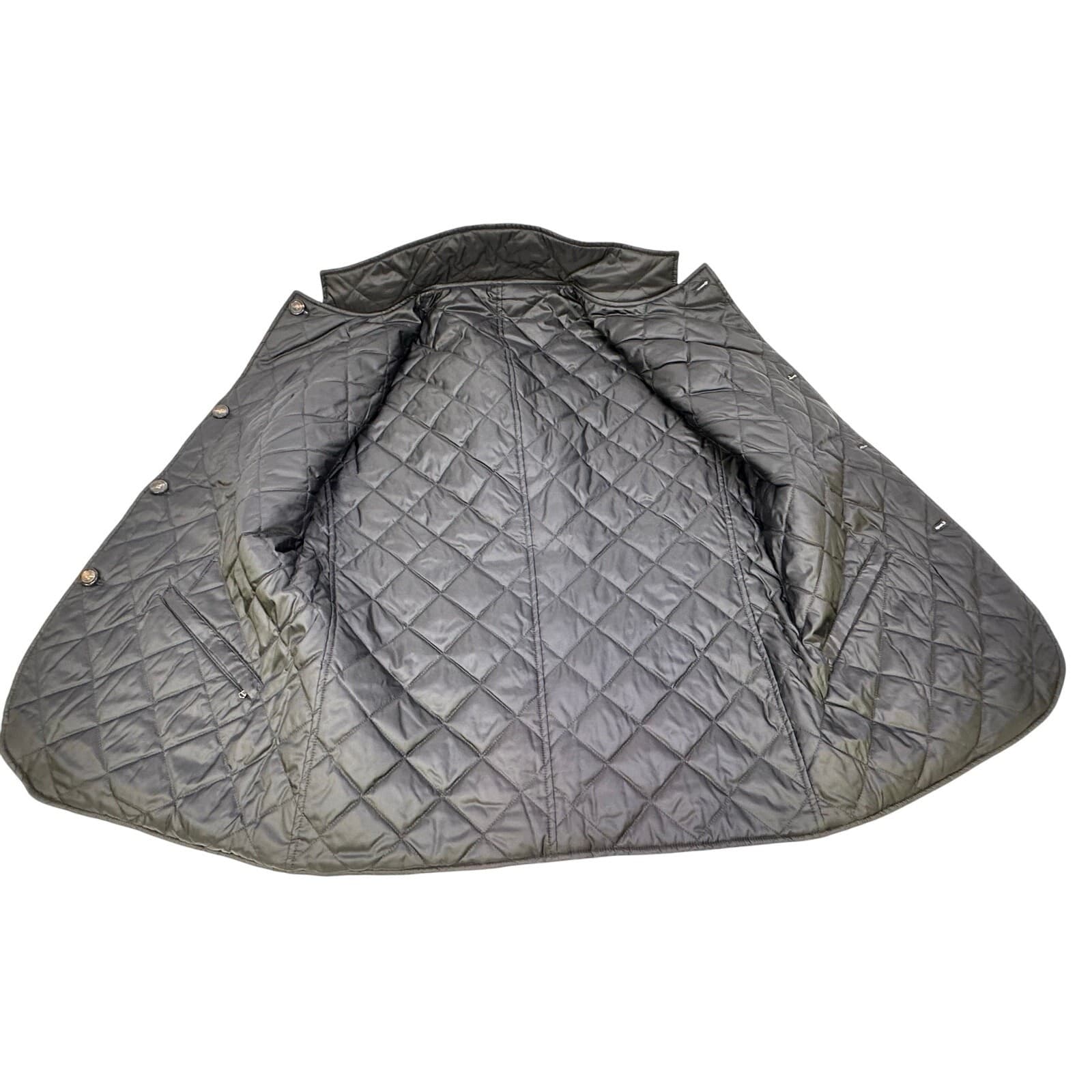 'Reserve' Patrick James Black or Check Reversible Quilted Insulated Vest-Mens L - Thumbnail 7