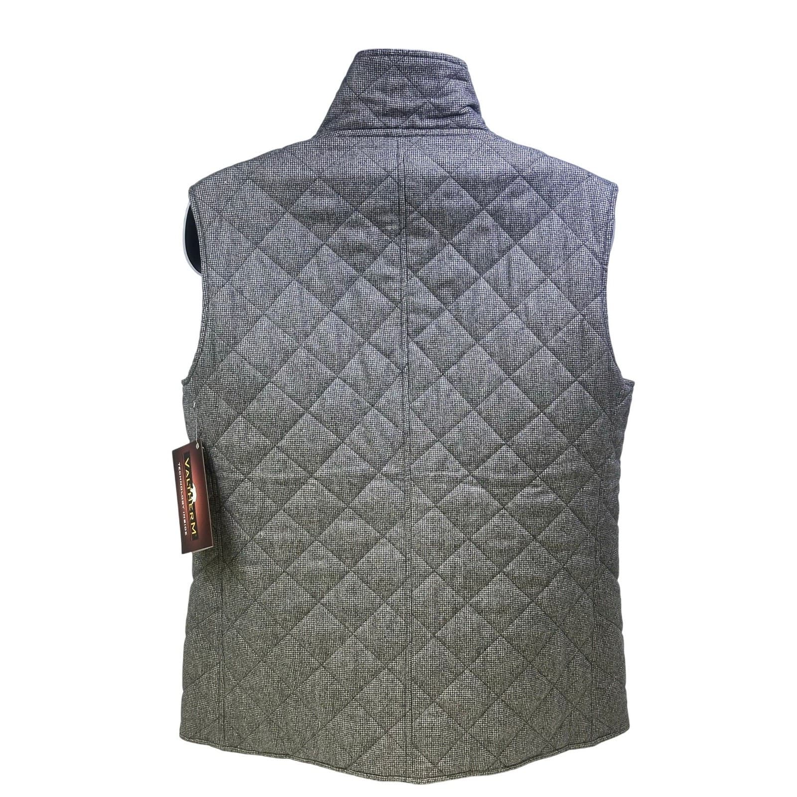 'Reserve' Patrick James Black or Check Reversible Quilted Insulated Vest-Mens L - Thumbnail 4