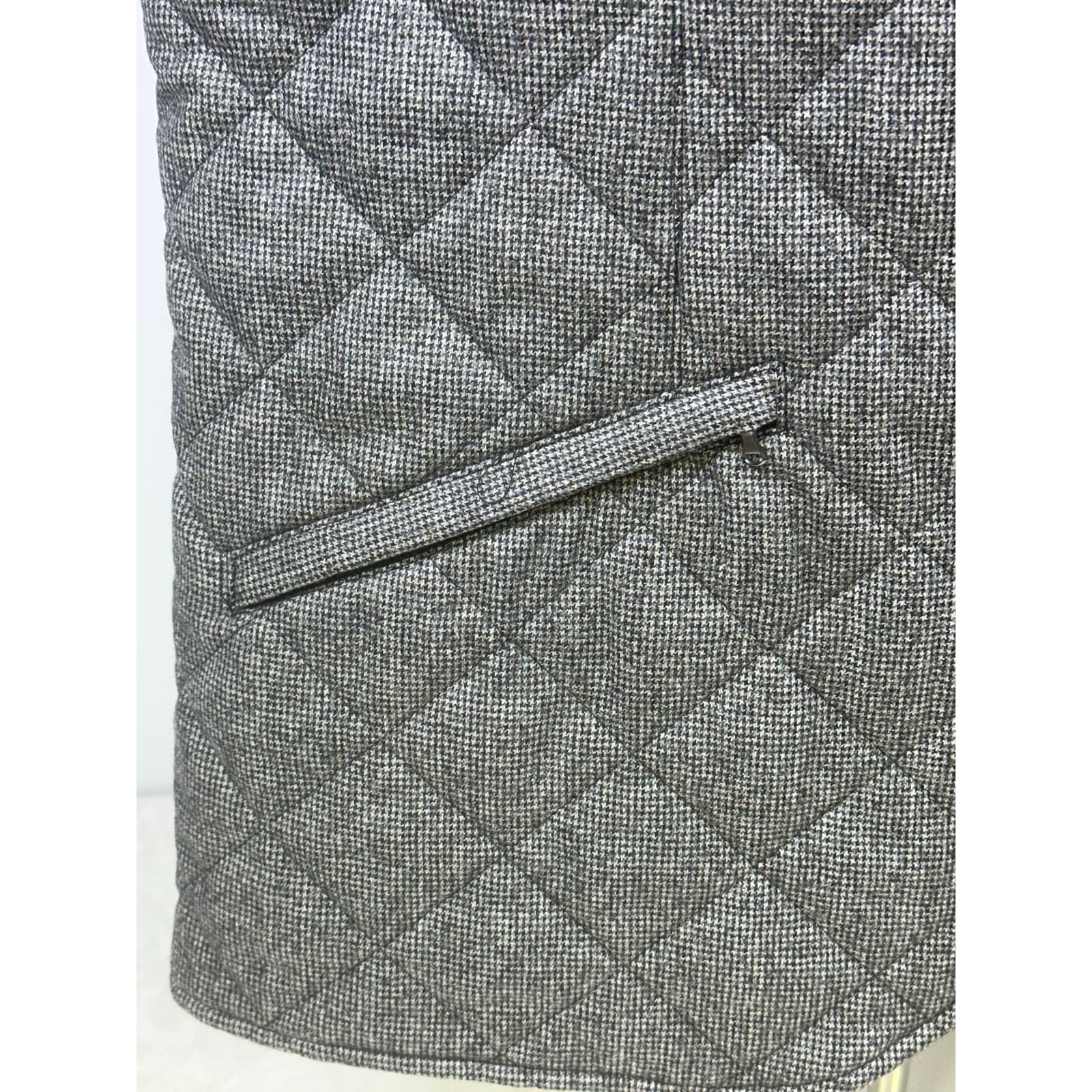'Reserve' Patrick James Black or Check Reversible Quilted Insulated Vest-Mens L - Thumbnail 3