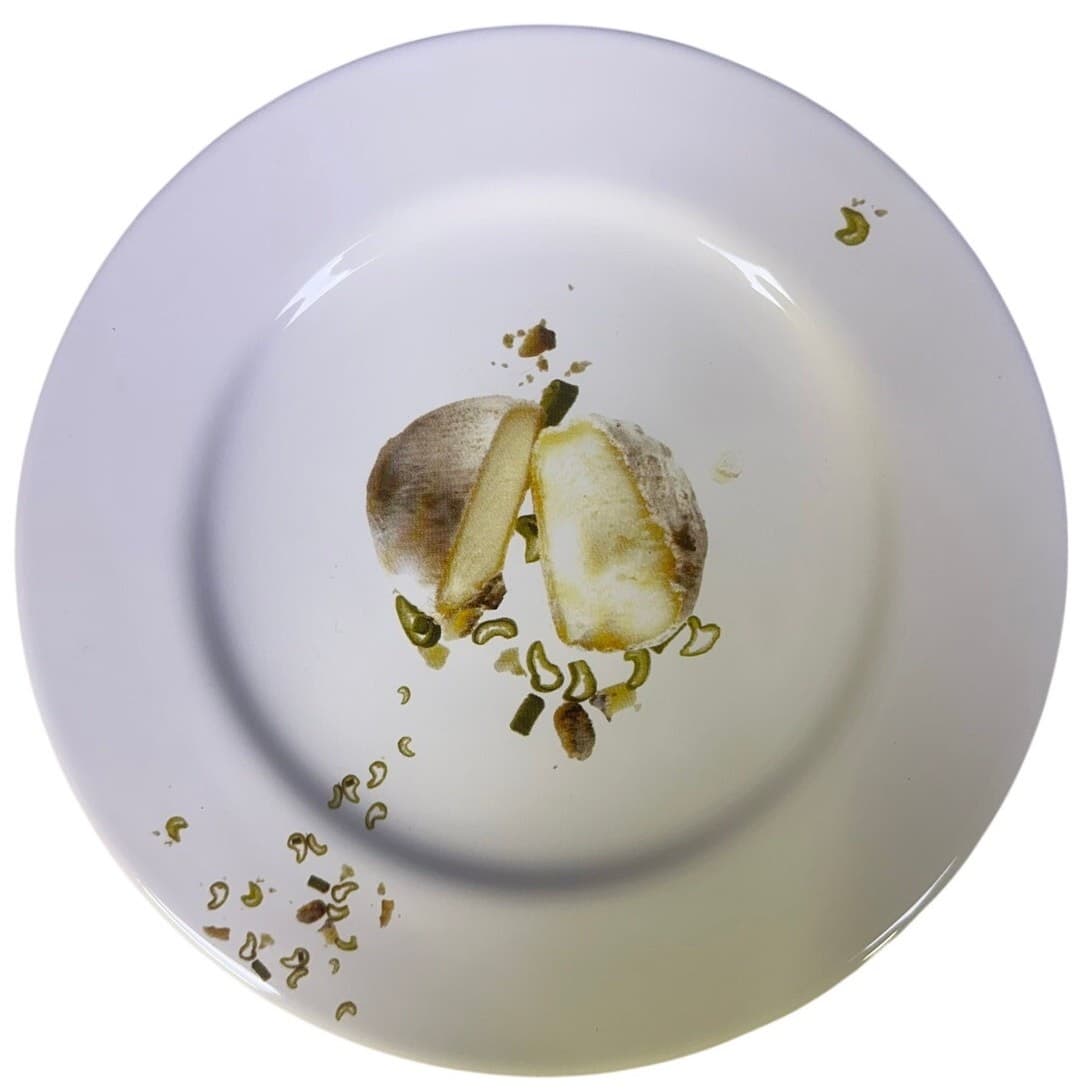 AZA Trattoria Salad Plates Vegetable Motif Made in Germany set of 2 - Thumbnail 2