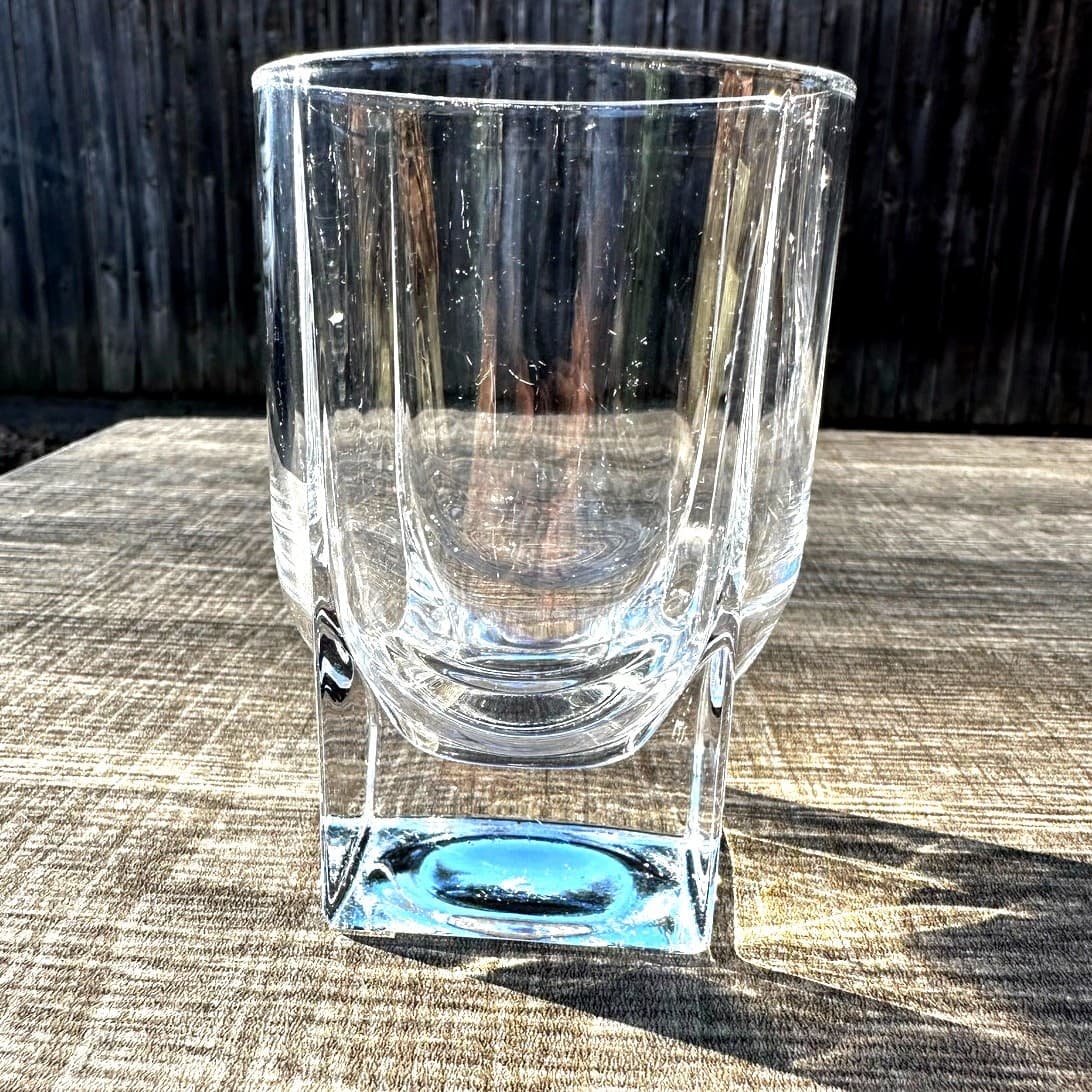LITALLA Finland 'Geo' Rare 1988-2000 Ken Benson Design Old-Fashioned Glass(s) - Thumbnail 7