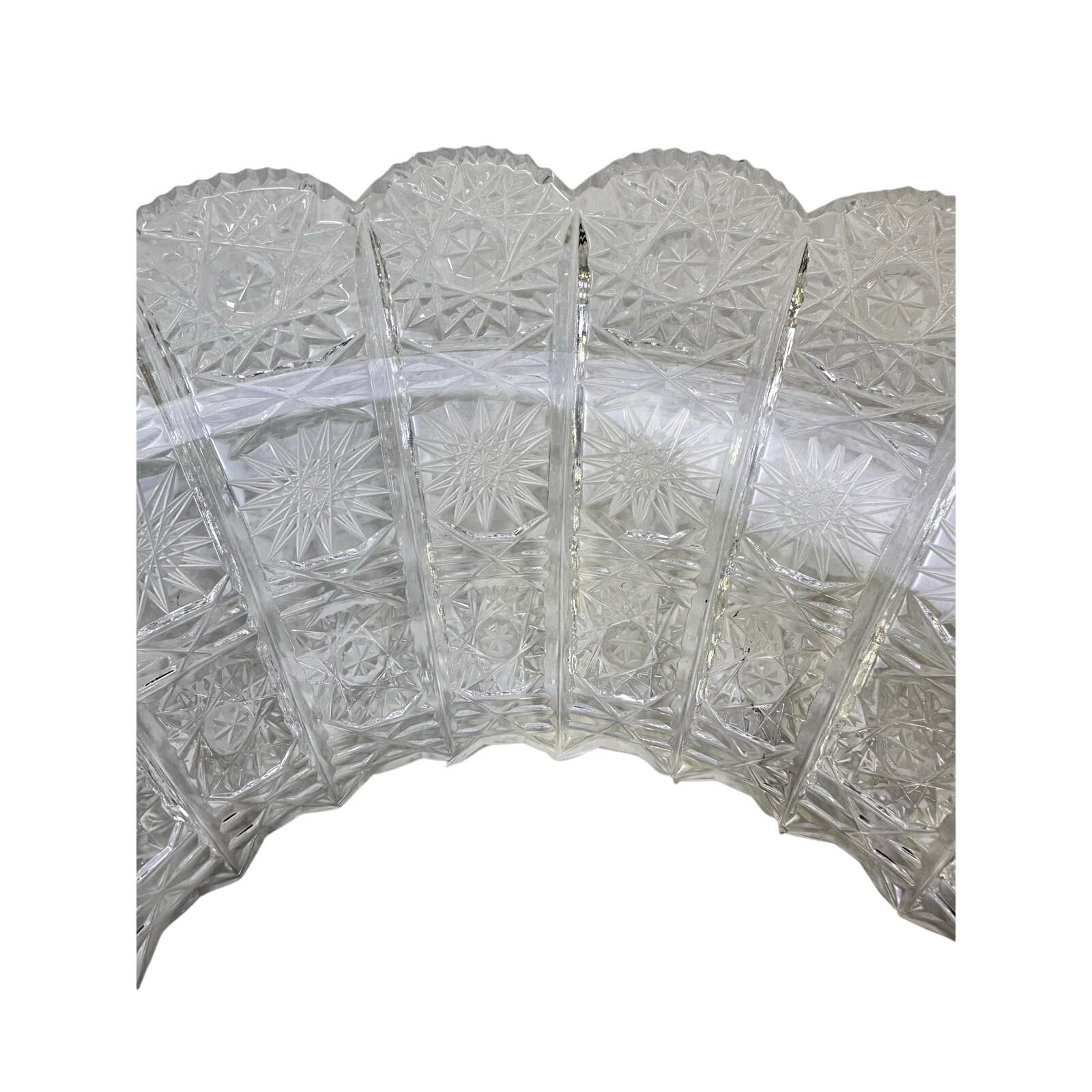 Bohemian Cut Lead Crystal Shallow 12" Centerpiece Presentation Bowl-Exquisite - Thumbnail 5