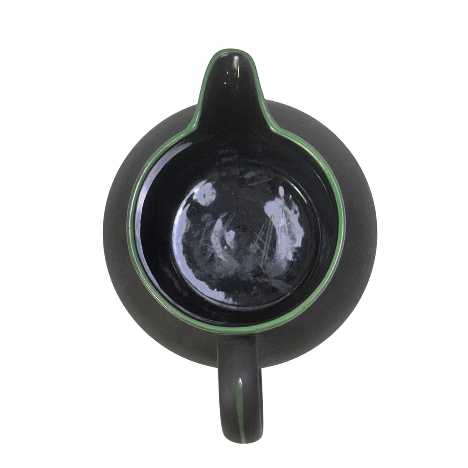 Wedgwood Early-Mid 20th Century Kenlock Ware Black Basalt Pitcher/Plate Canadian - Thumbnail 13