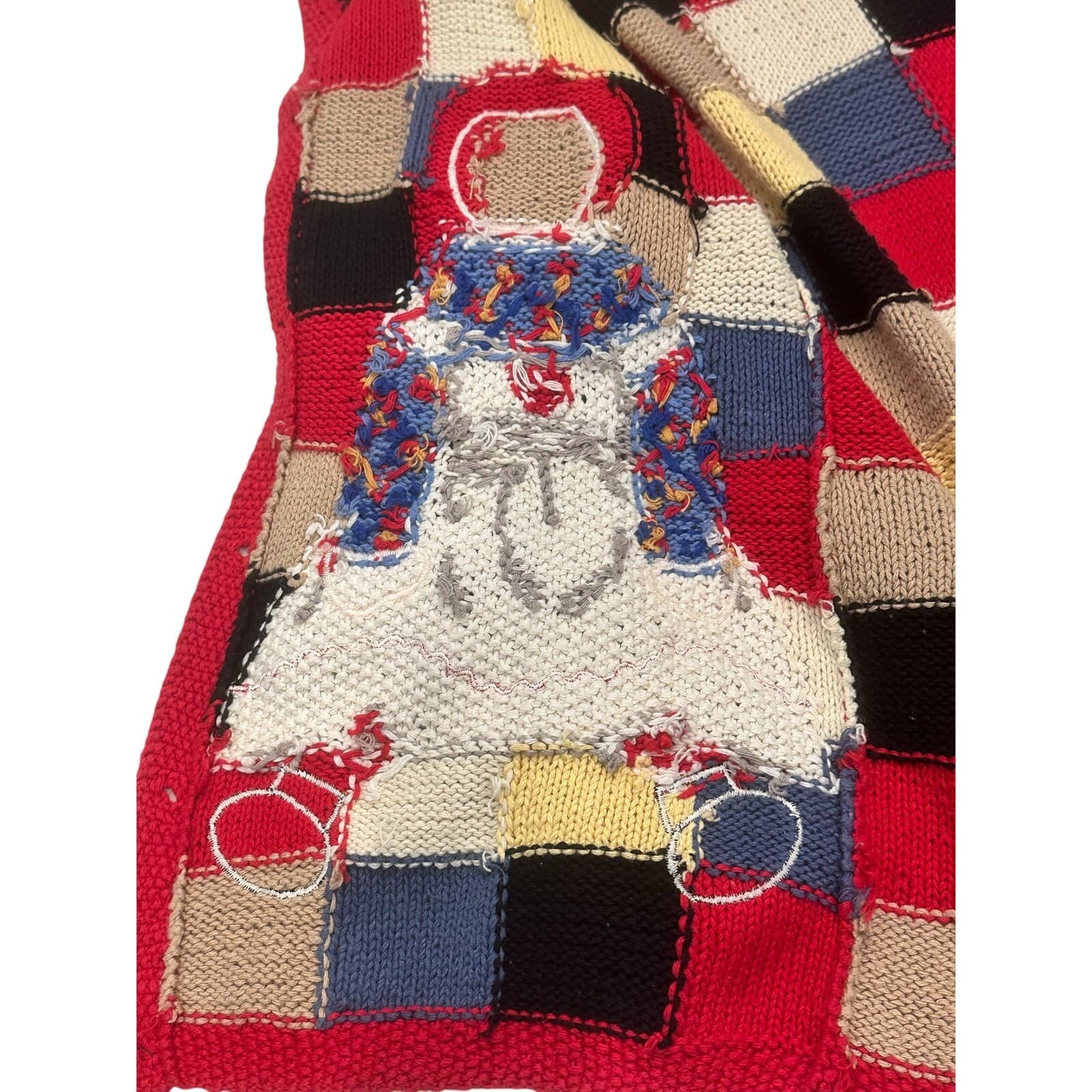 'Design Options' 1994 Raggedy Ann and Andy Cardigan Sweater-Small - Thumbnail 9