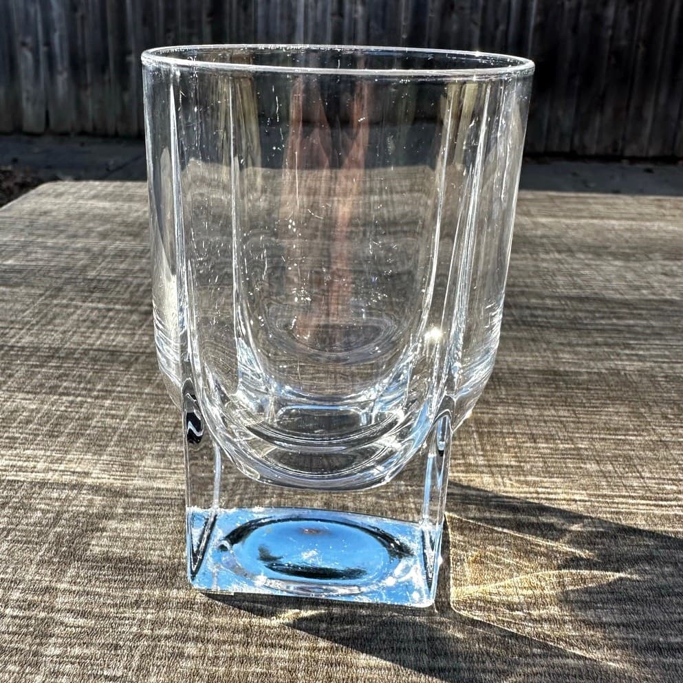 LITALLA Finland 'Geo' Rare 1988-2000 Ken Benson Design Old-Fashioned Glass(s) - Thumbnail 6