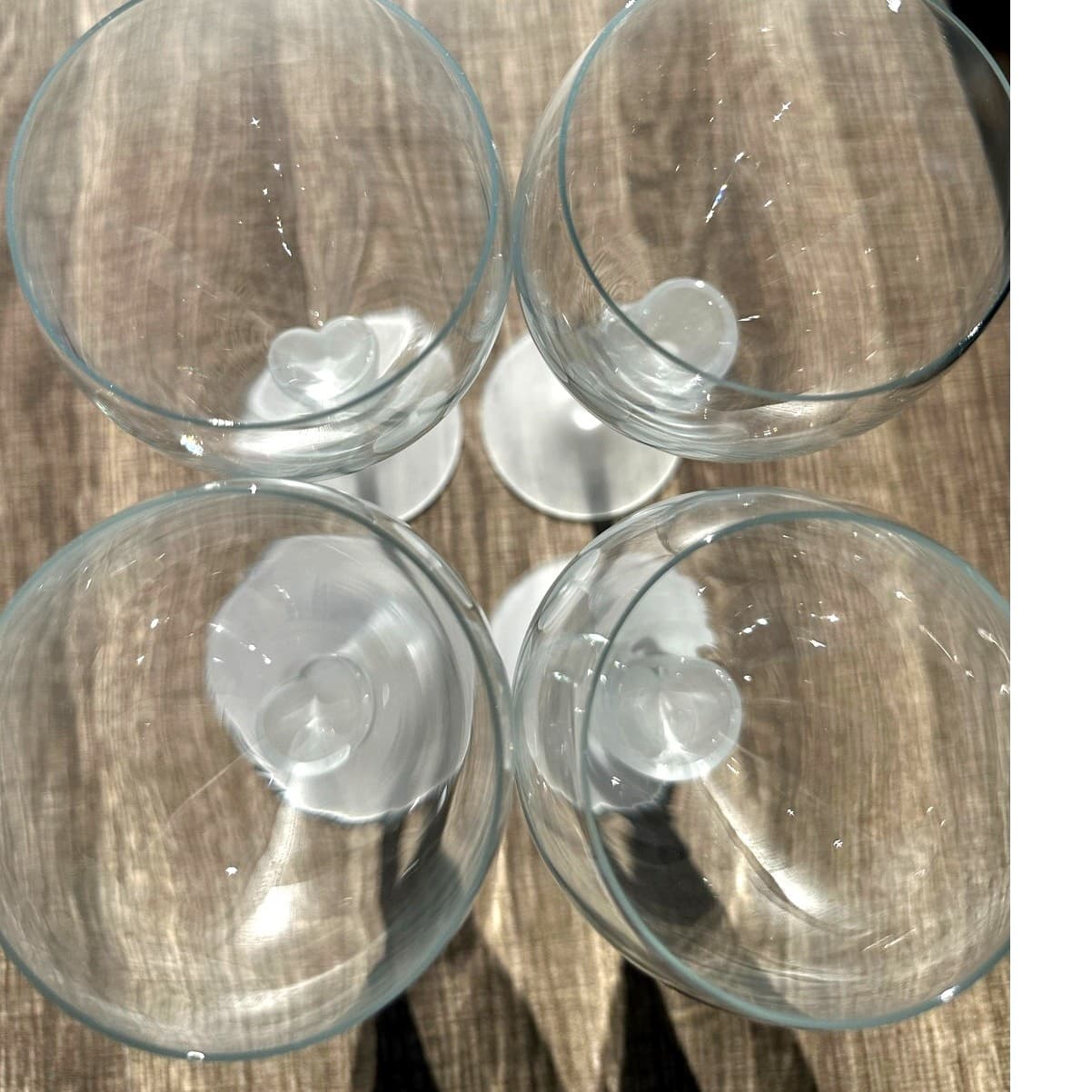 Colony Retired 1986-1993 'Amaryllis' Satin 9.75" Water Goblets-Stunning Set of 4 - Thumbnail 6