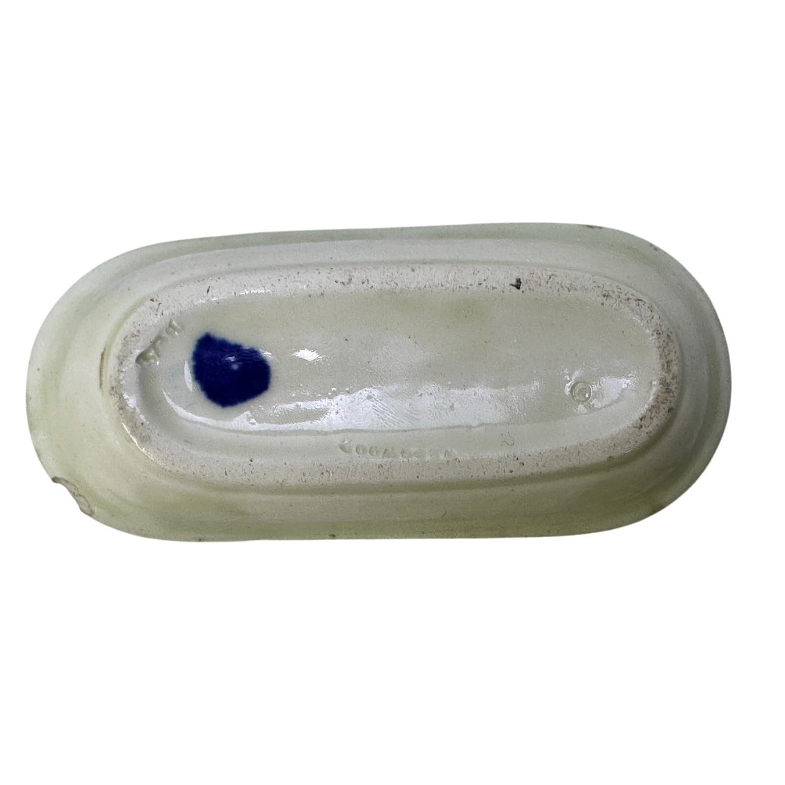 Wedgwood England Antique Late 1800's Majolica Small Oval Dish Floral Motifs-Rare - Thumbnail 6