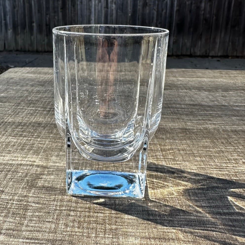 LITALLA Finland 'Geo' Rare 1988-2000 Ken Benson Design Old-Fashioned Glass(s) - Thumbnail 2