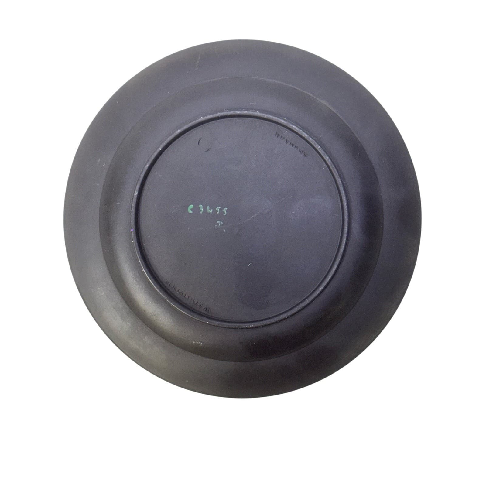 Wedgwood Early-Mid 20th Century Kenlock Ware Black Basalt Pitcher/Plate Canadian - Thumbnail 6