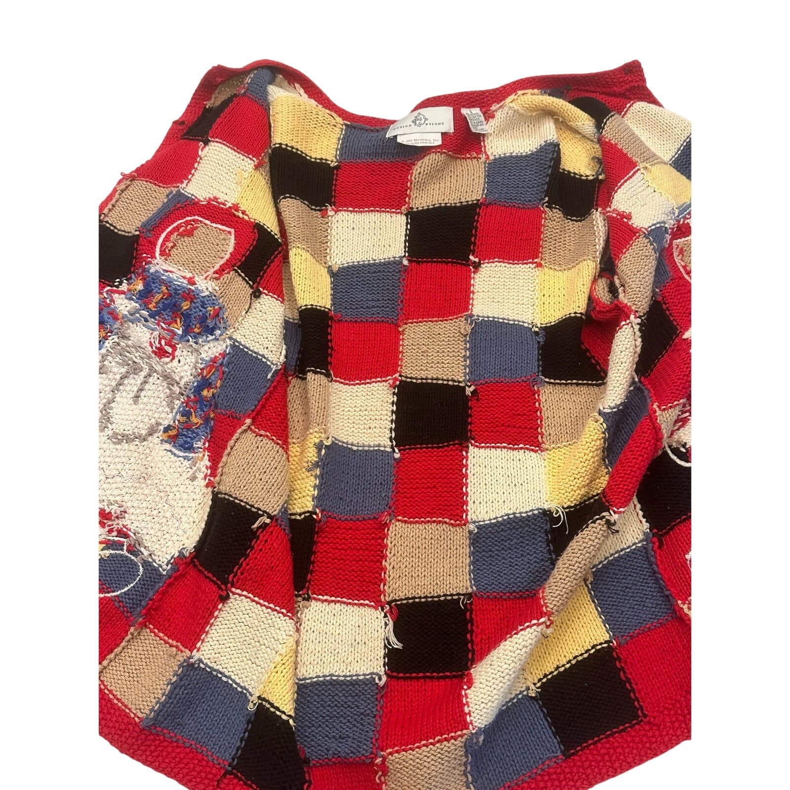 'Design Options' 1994 Raggedy Ann and Andy Cardigan Sweater-Small - Thumbnail 7