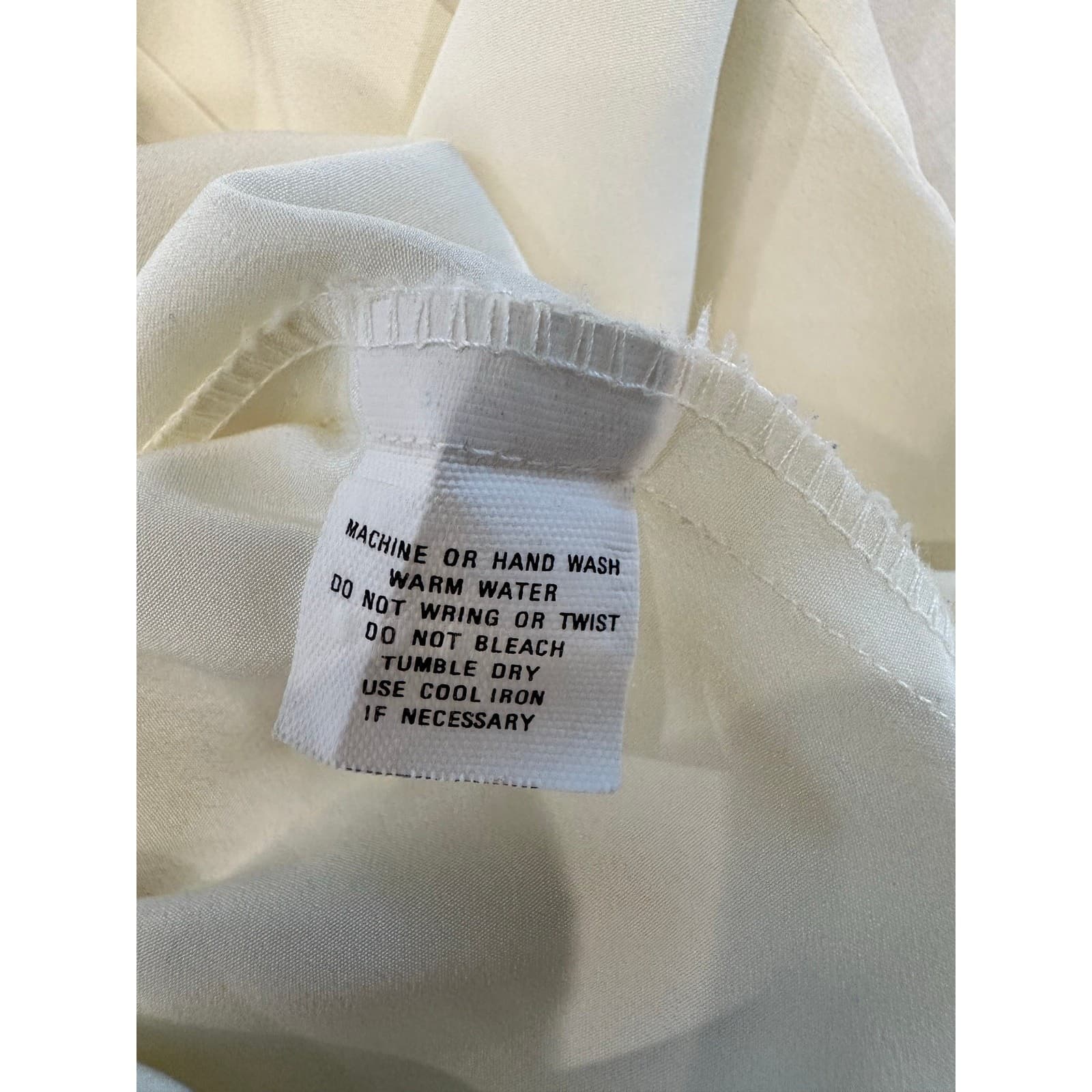 Breckenridge Vintage Ivory Cream Box Pleated Long Sleeve Blouse-Size 10 - Thumbnail 7