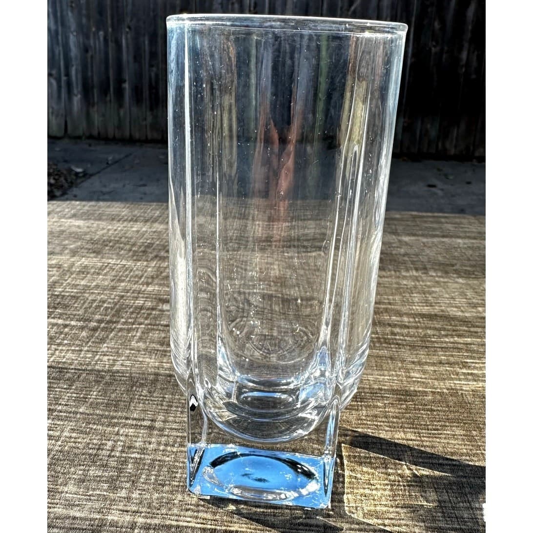 LITALLA Finland 'Geo' Rare Retired 1988-2000 Ken Benson Design Highball Glass(s) - Thumbnail 3