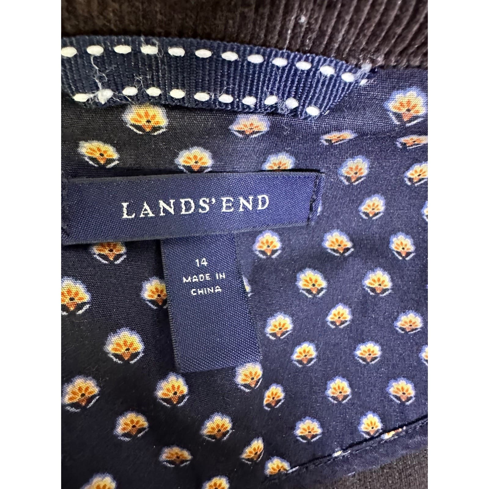 Lands End Brown Casual Corduroy Jacket Button Down Pockets Women's Size Medium - Thumbnail 12