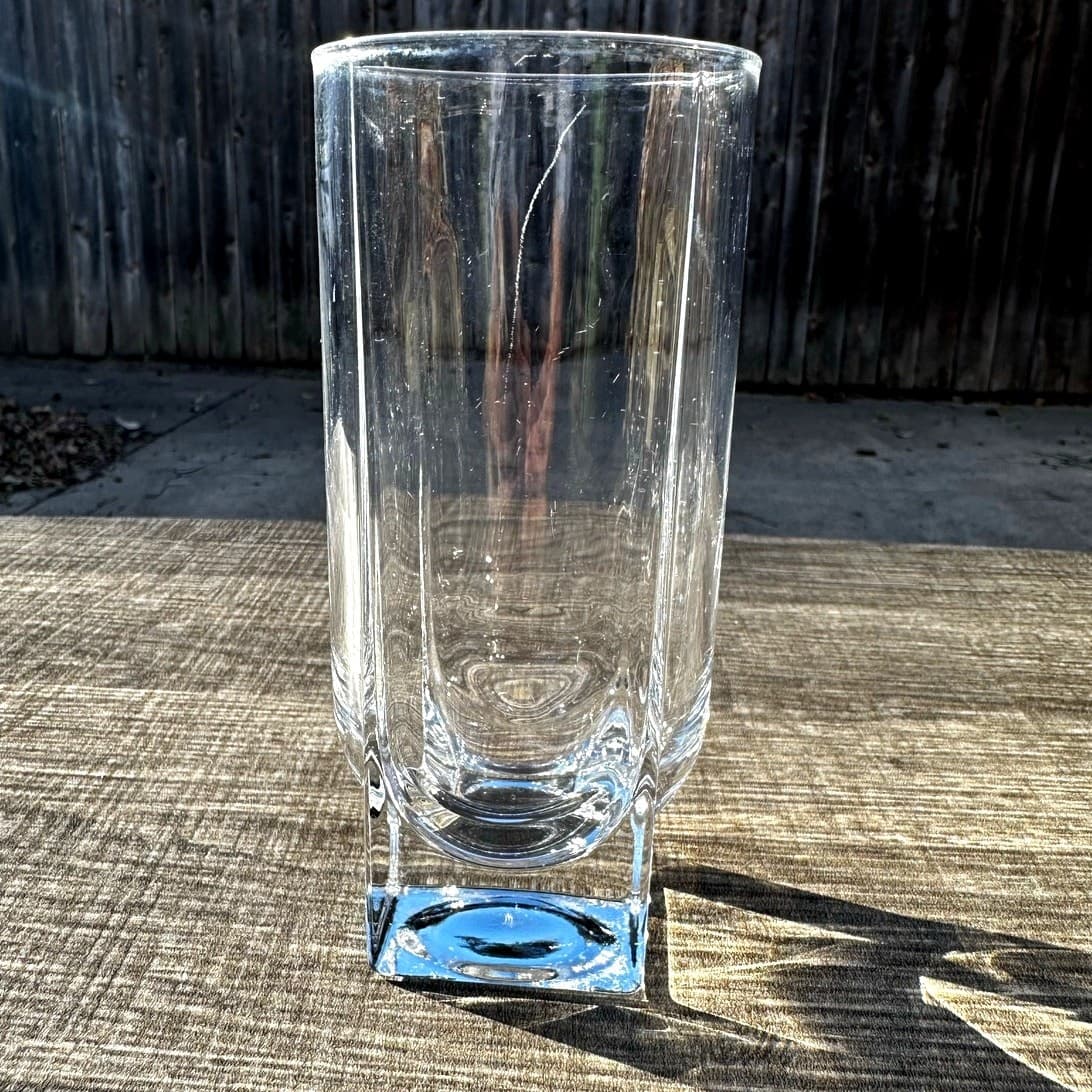 LITALLA Finland 'Geo' Rare Retired 1988-2000 Ken Benson Design Highball Glass(s) - Thumbnail 6