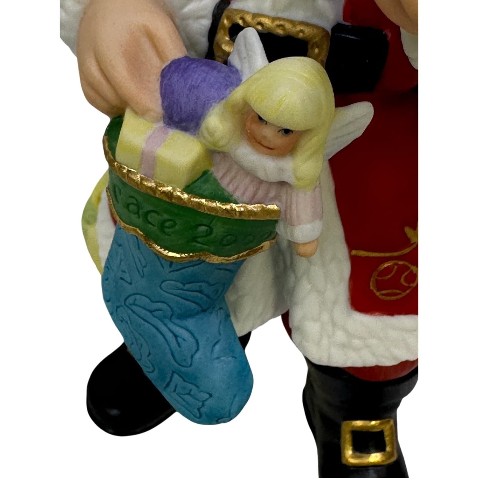 Lenox 2000 Santa Claus, Dove and Christmas Stocking Figurine in Original Box - Thumbnail 8