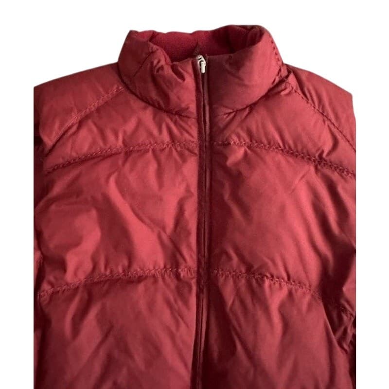 Eddie Bauer Men's Premium Goose Down Quilted Vest Rust Red-XL Nice! - Thumbnail 2