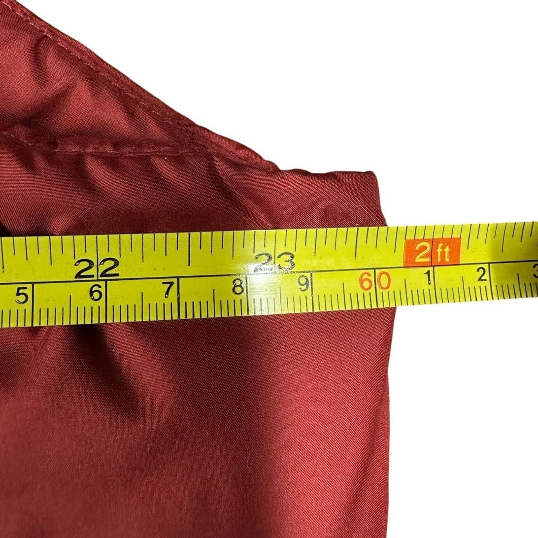 Eddie Bauer Men's Premium Goose Down Quilted Vest Rust Red-XL Nice! - Thumbnail 9