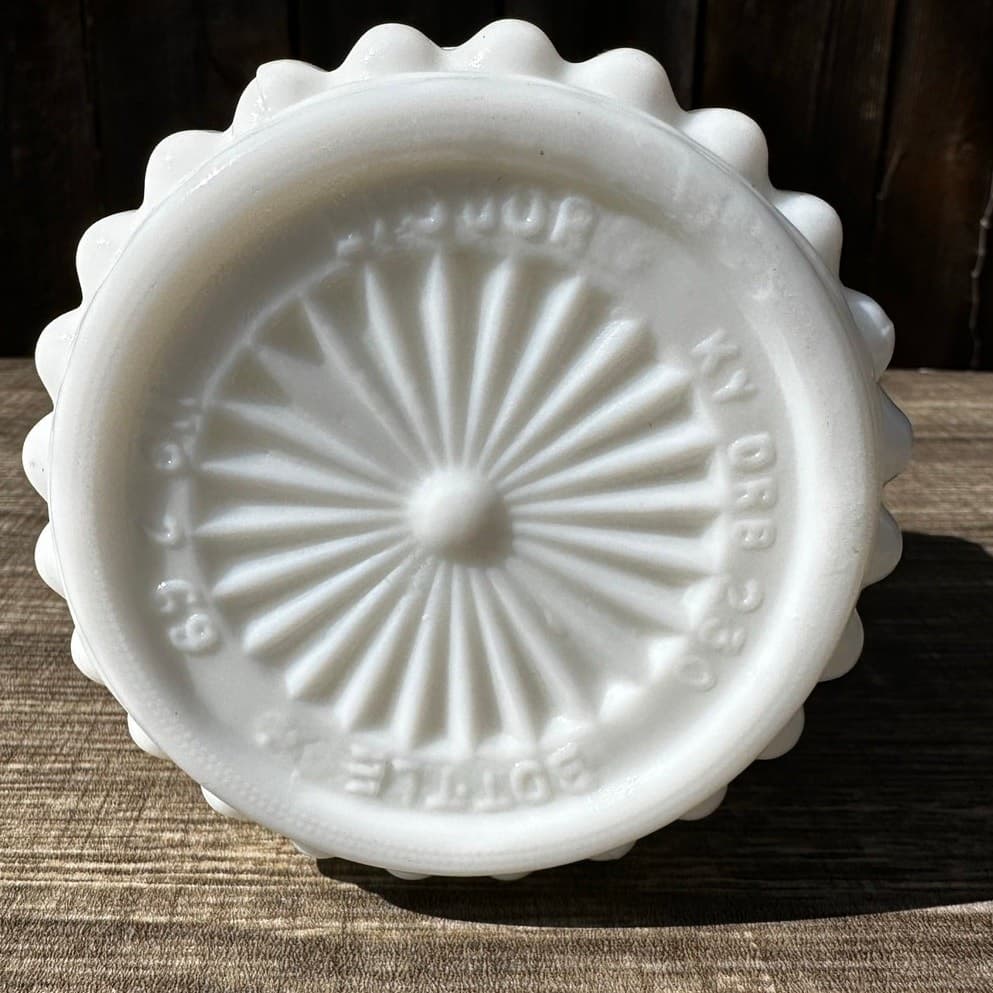 Jim Beam Vintage 1969 Milk Glass Empty Decanter Bottle KY DRB-230 - Thumbnail 6