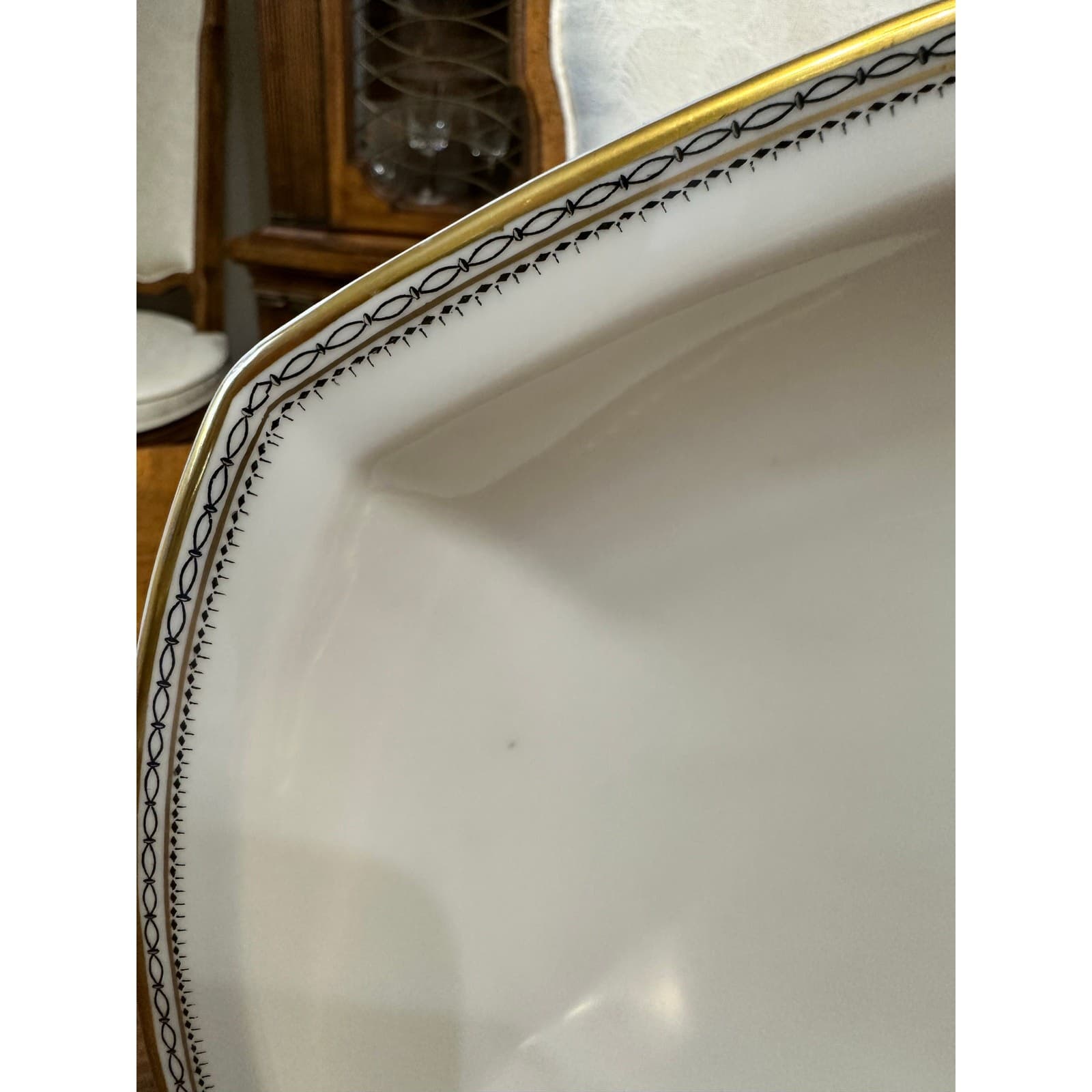 Heinrich & Co Vintage 1930's 'Claridge' 16" Large Oval Serving Platter - Thumbnail 2