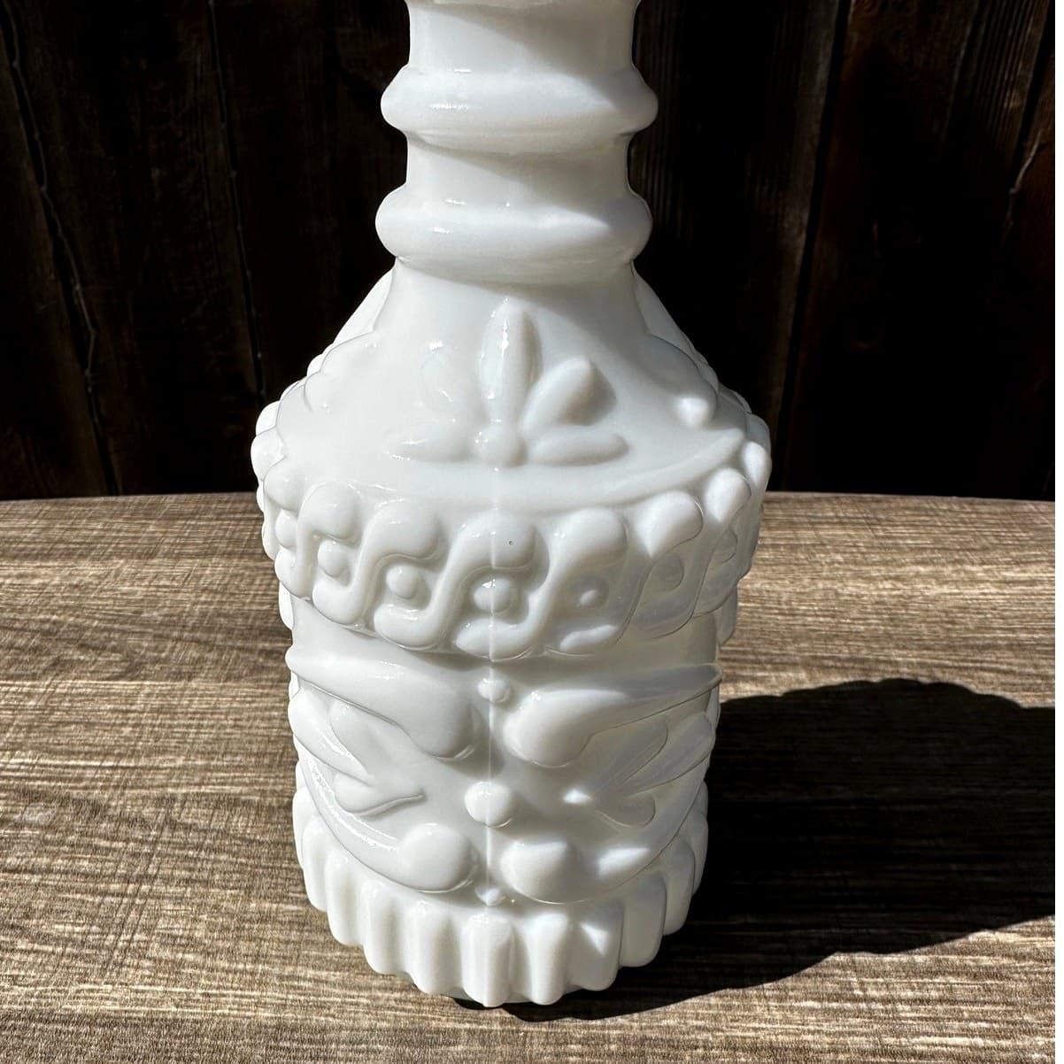 Jim Beam Vintage 1969 Milk Glass Empty Decanter Bottle KY DRB-230 - Thumbnail 2