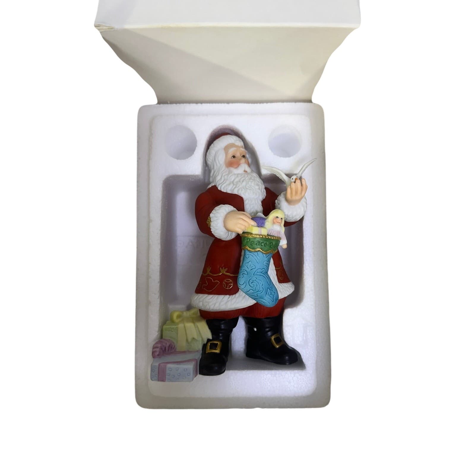 Lenox 2000 Santa Claus, Dove and Christmas Stocking Figurine in Original Box - Thumbnail 11