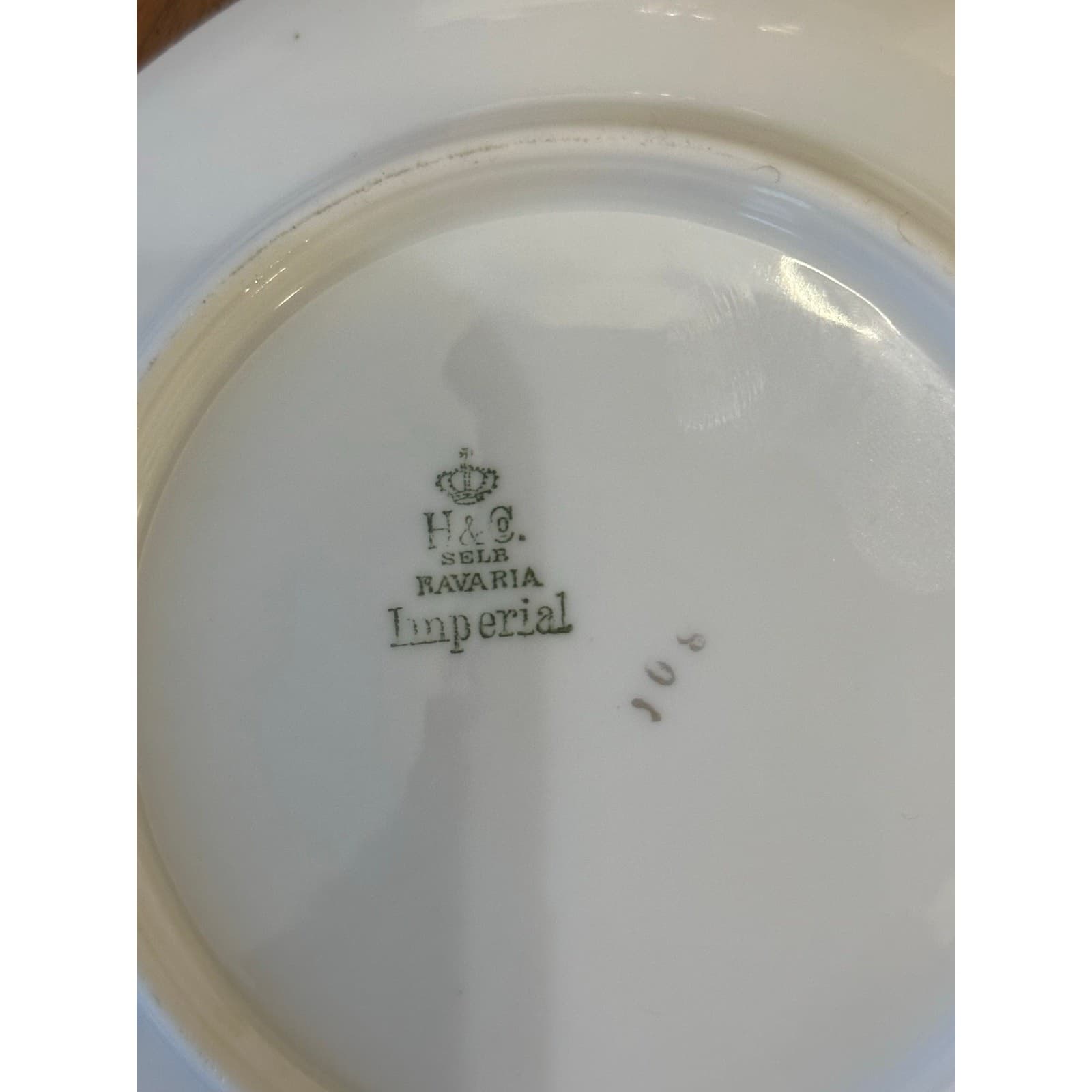 Heinrich & Co Vintage 1930's 'Claridge' Imperial Flat Cup & Saucer-Set of 2 - Thumbnail 5