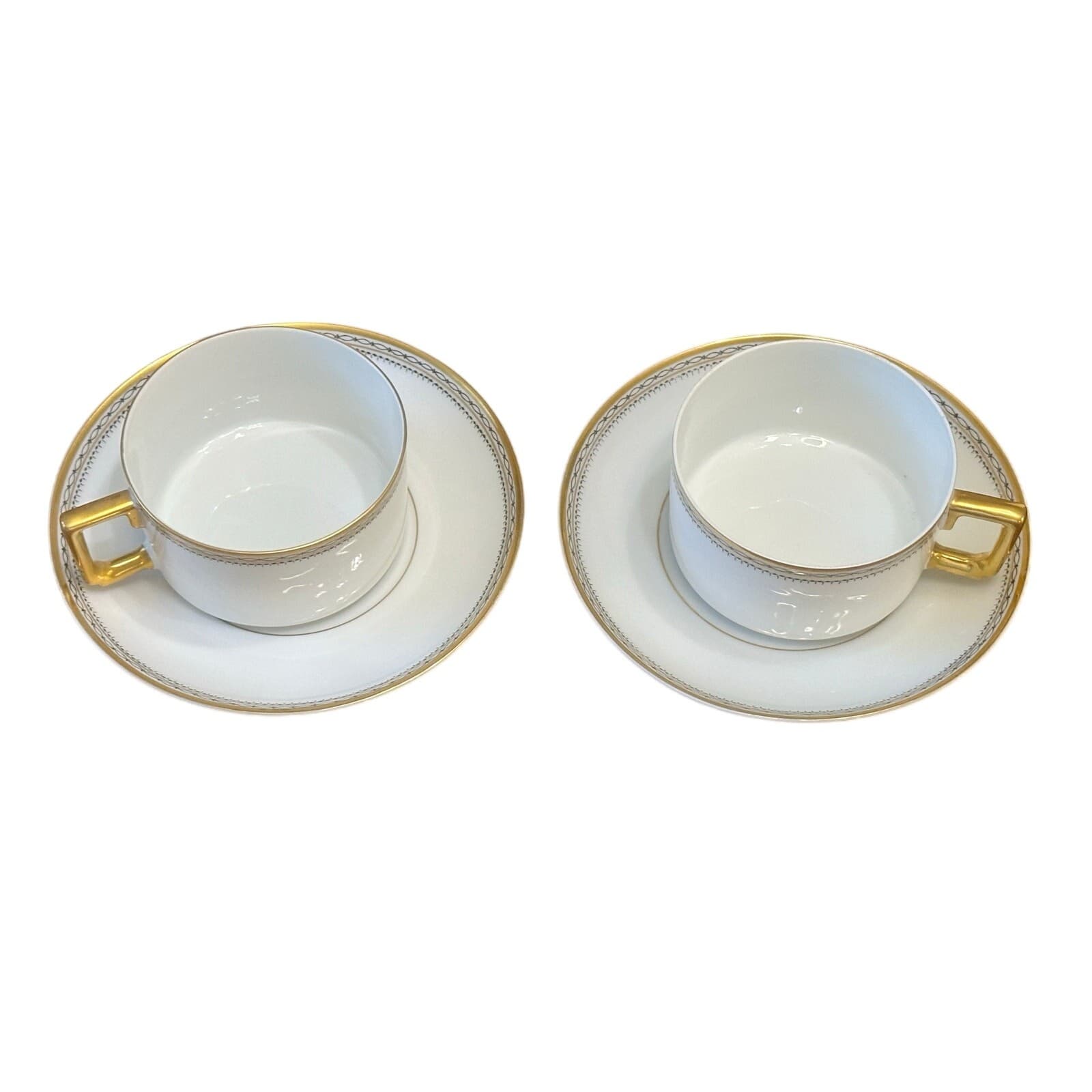 Heinrich & Co Vintage 1930's 'Claridge' Imperial Flat Cup & Saucer-Set of 2 - Thumbnail 2