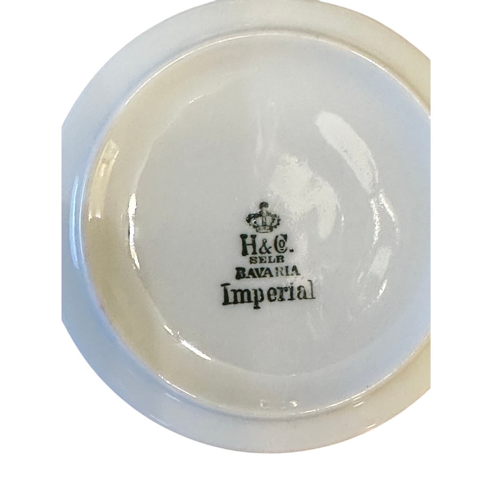 Heinrich & Co Vintage 1930's 'Claridge' Imperial Flat Cup & Saucer-Set of 2 - Thumbnail 6
