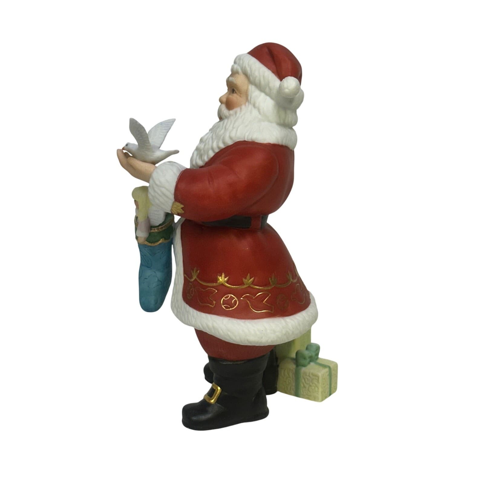 Lenox 2000 Santa Claus, Dove and Christmas Stocking Figurine in Original Box - Thumbnail 5