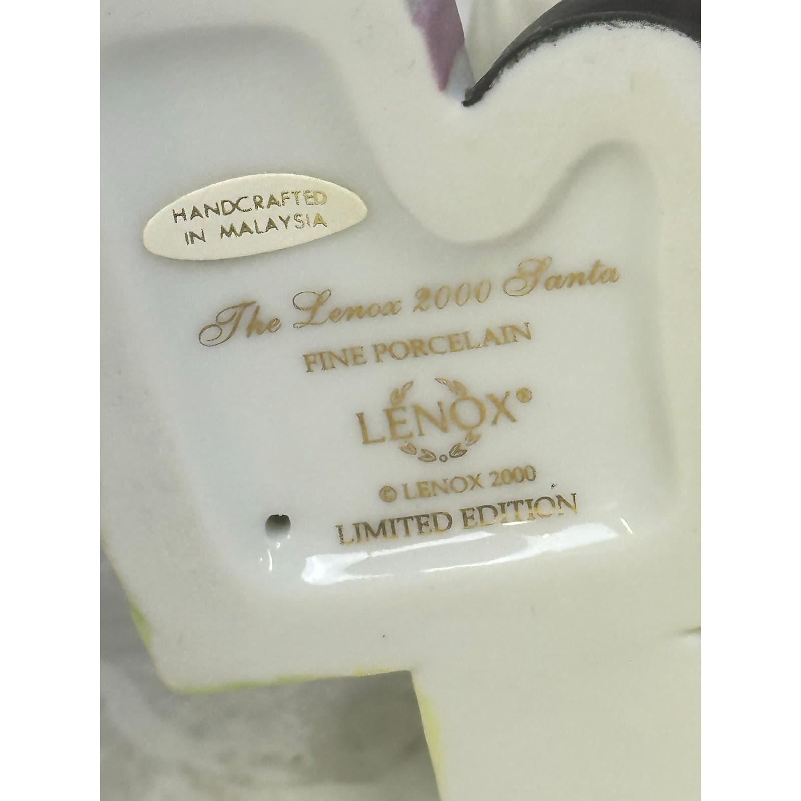 Lenox 2000 Santa Claus, Dove and Christmas Stocking Figurine in Original Box - Thumbnail 10