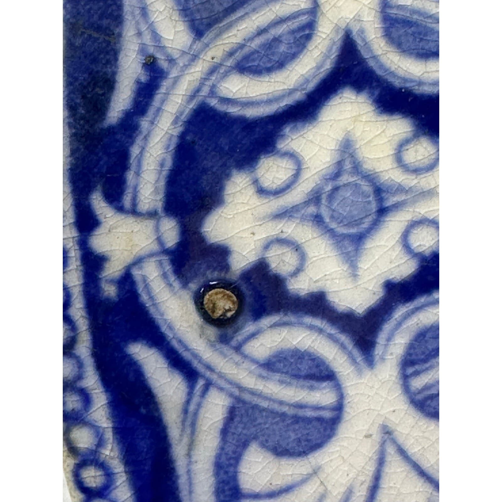 Antique Late 1800's JMPB&Co Maastricht 'Malaca' Blue Transferware 9.25" Plate - Thumbnail 9