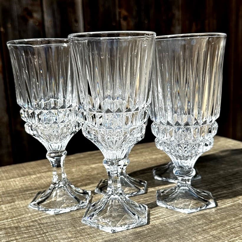 Home Essentials Italy 2007-2013 Trevi 7.5" Cut Crystal Water Goblets-Set(s) of 5 - Thumbnail 9
