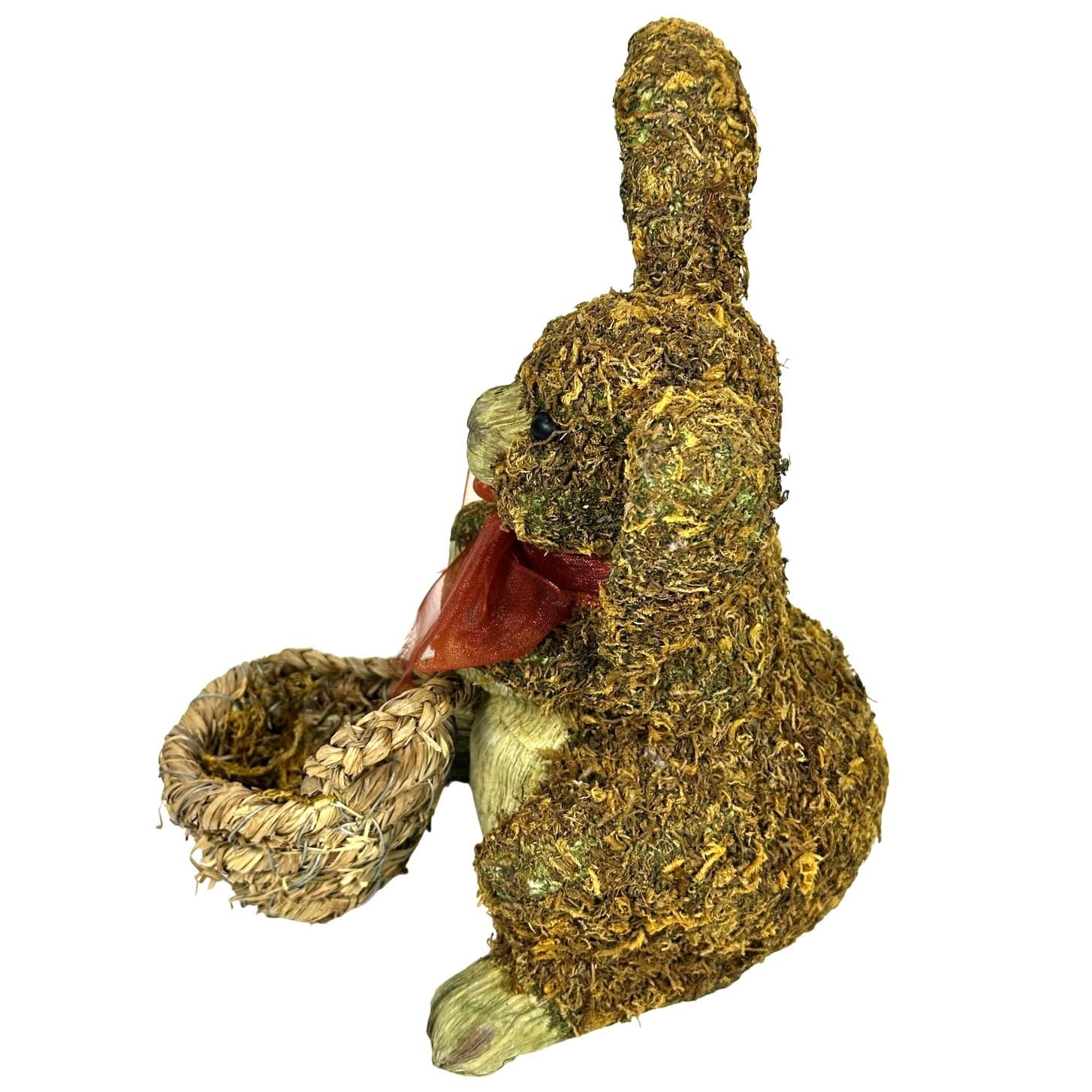 Mossy Brown Easter Bunny w/Basket, 4.5' Easter Egg Garland and Four Easter Eggs! - Thumbnail 9