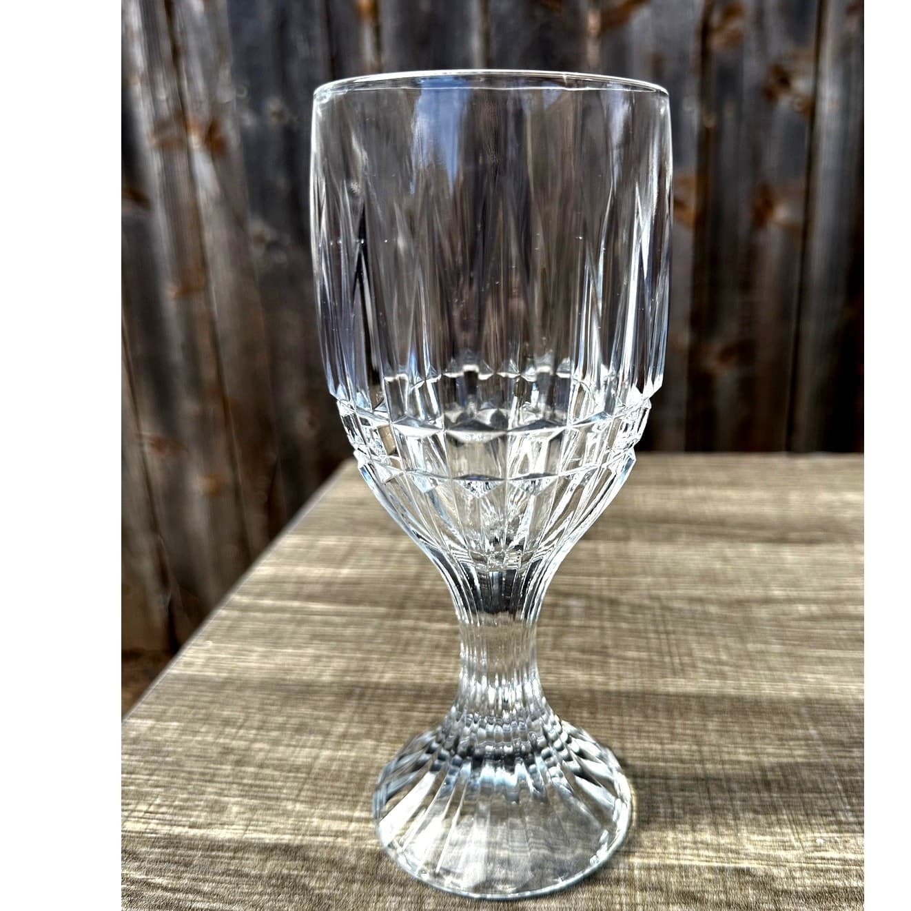 Fostoria Retired 1979-82 Heritage Clear 7.25" Vintage Water Goblets-Set(s) of 6 - Thumbnail 2