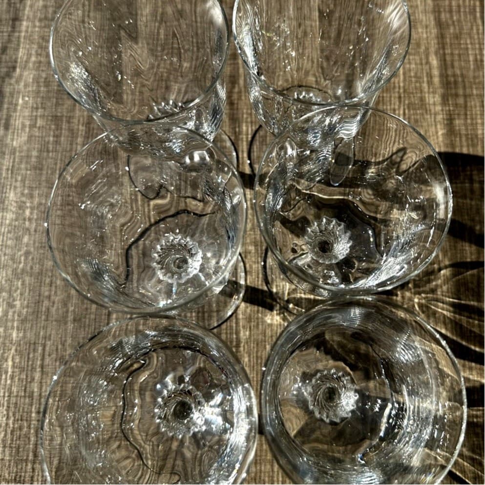 Gorham Crystal Retired 1974-1979 'Octette Clear' Wine Glasses-Excellent-Set of 6 - Thumbnail 7