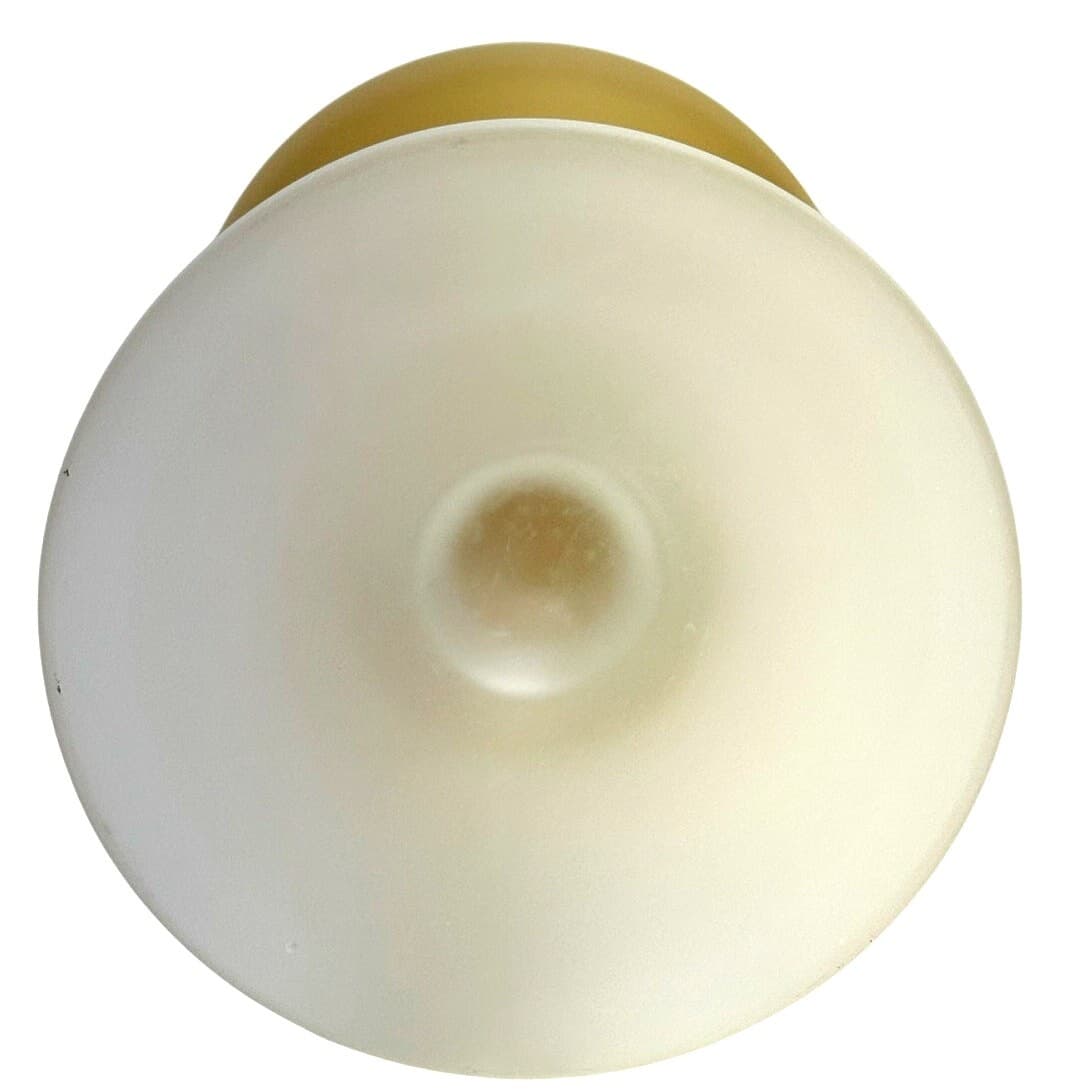 Murano Carlo Moretti Satinato Inspired Amber Clear Frosted Glass 15.25" Decanter - Thumbnail 7