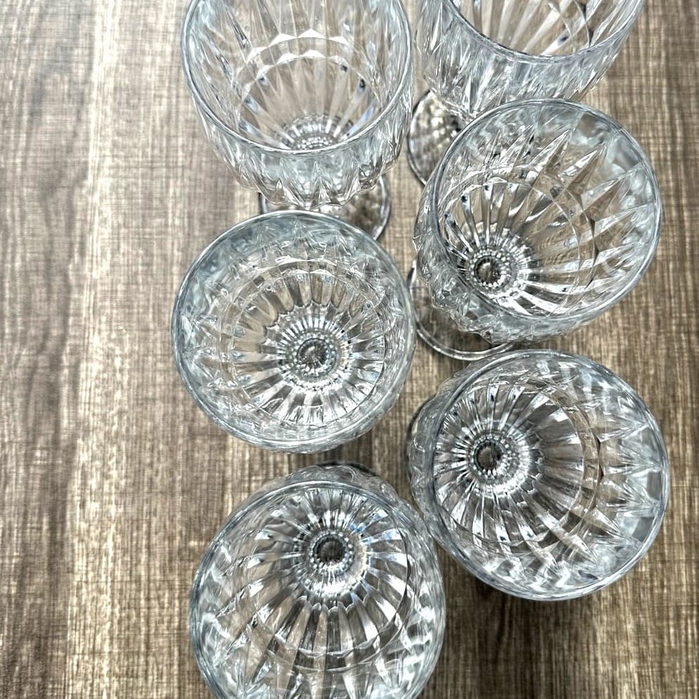 Fostoria Retired 1979-82 Heritage Clear 7.25" Vintage Water Goblets-Set(s) of 6 - Thumbnail 5