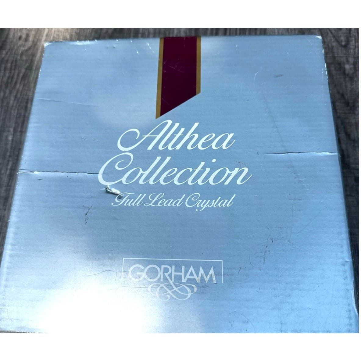 Gorham Althea Collection West Germany Full Lead Crystal 8" Bowl New in Box - Thumbnail 7