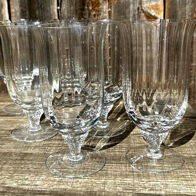 Gorham Crystal Retired 1974-79 Octette Clear Iced Tea Glasses-Excellent-Set of 6 - Thumbnail 3