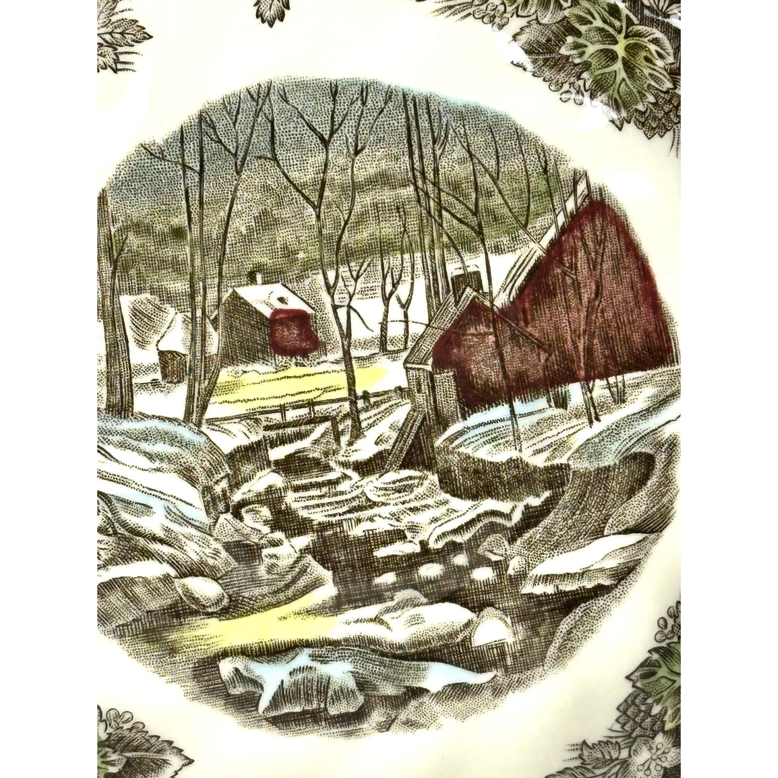 Johnson Bros Friendly Village England Vintage 'The Ice House' Cup & Saucer Set! - Thumbnail 8