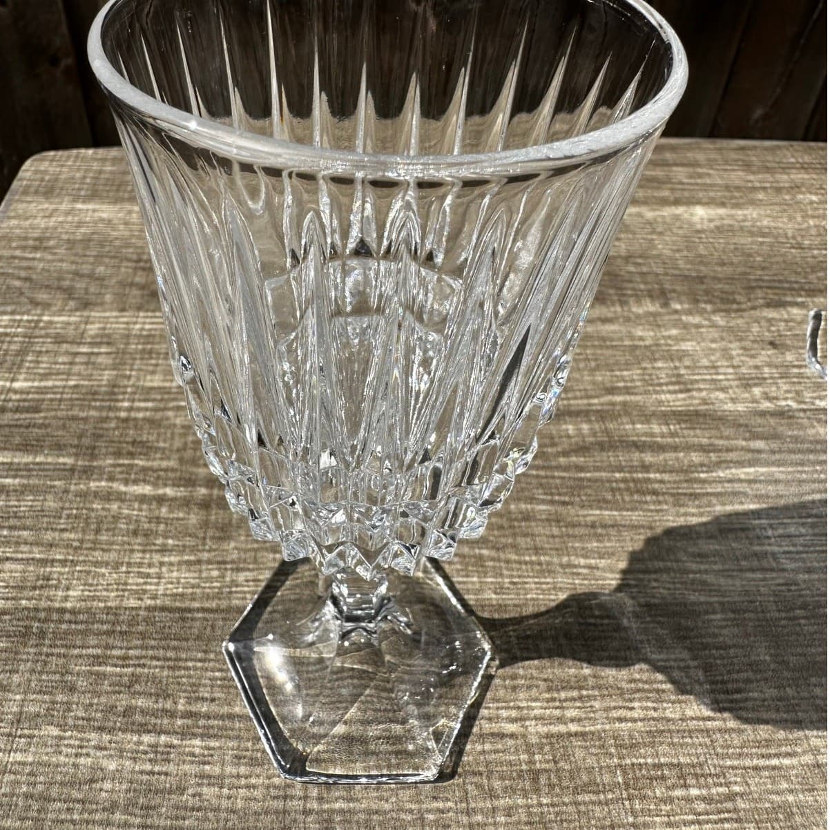 Home Essentials Italy 2007-2013 Trevi 7.5" Cut Crystal Water Goblets-Set(s) of 5 - Thumbnail 2
